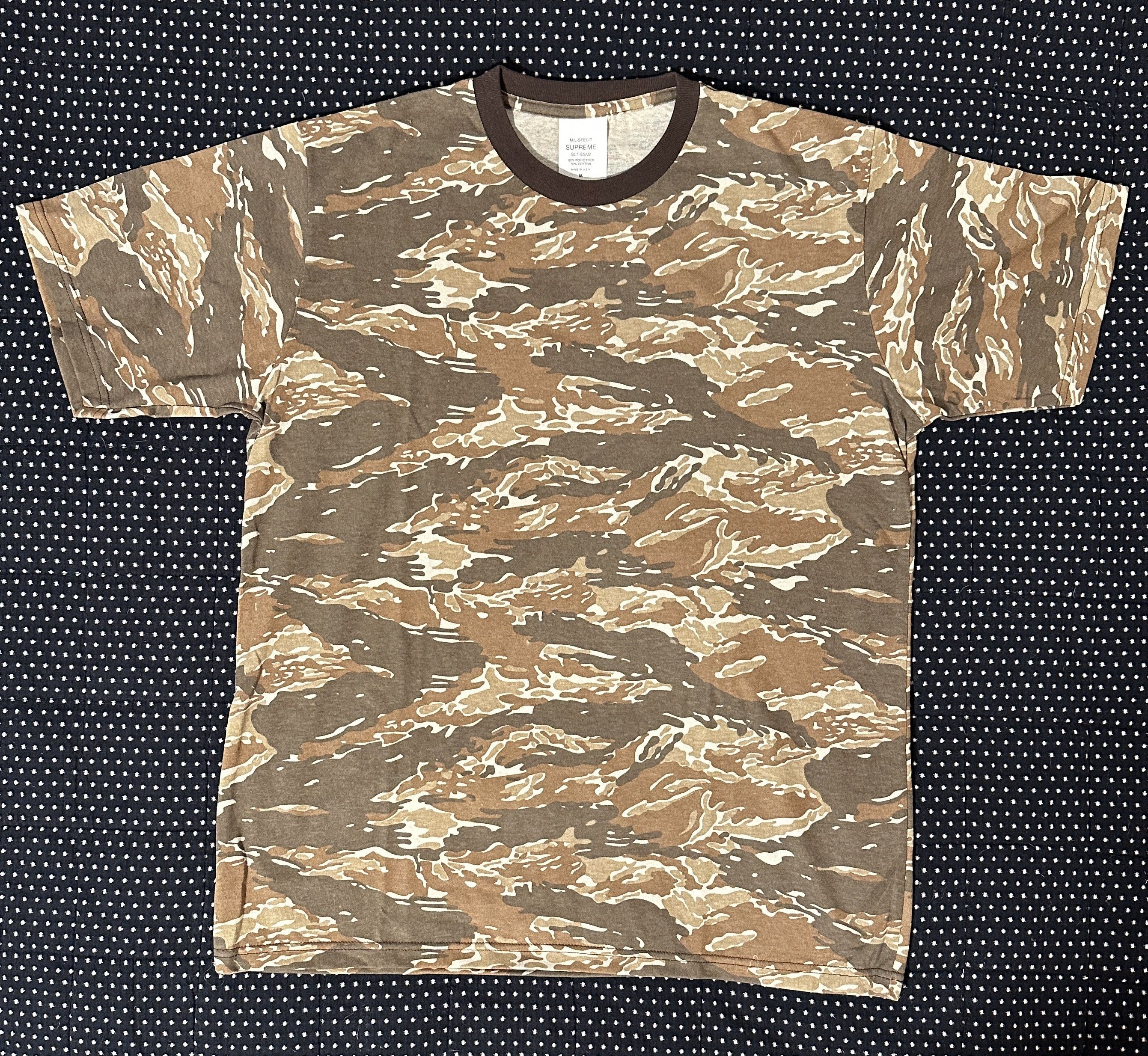 Vintage Supreme SS02 Arid Tiger Stripe Mil-Spec Shirt USA