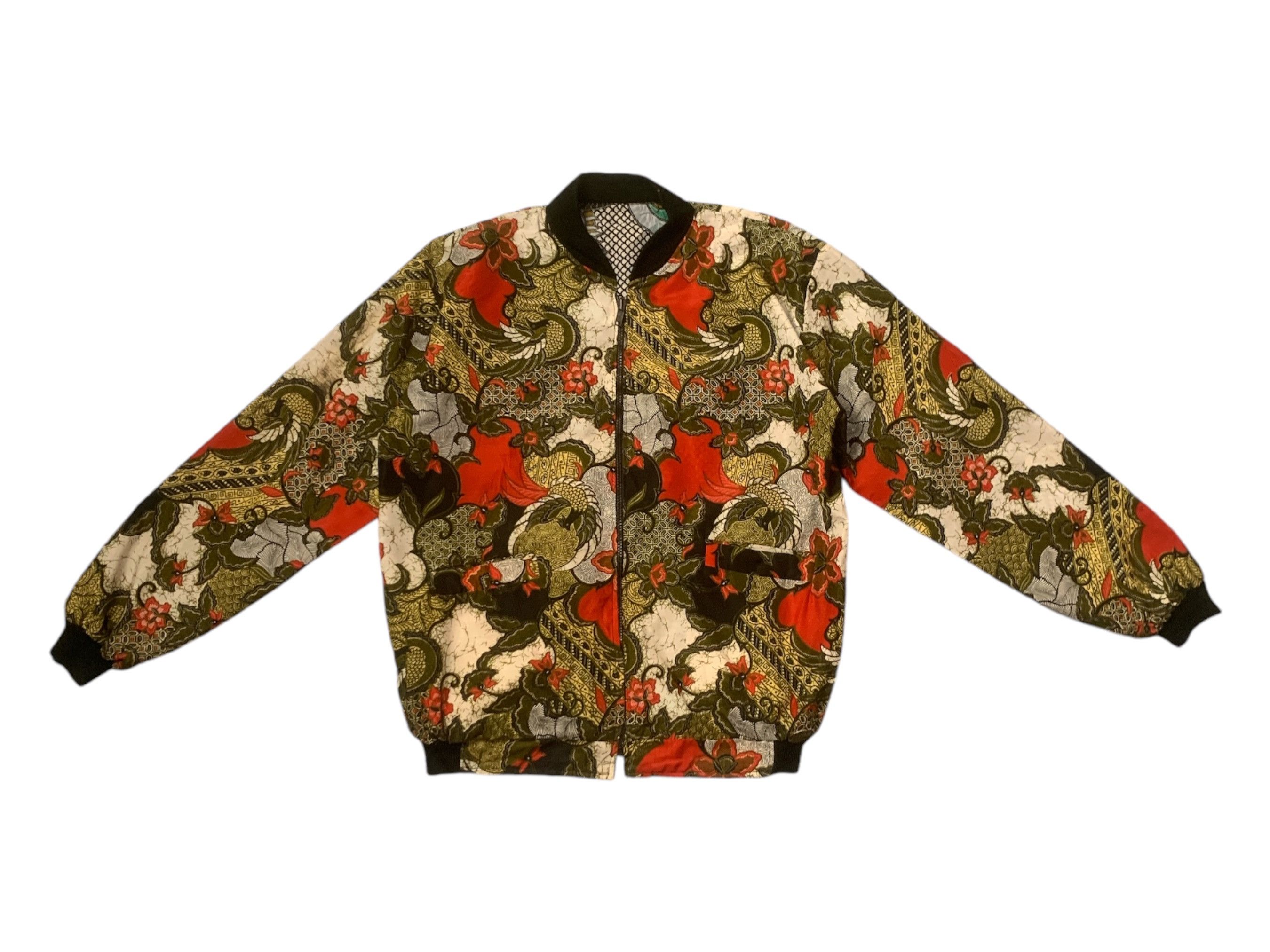 Rare Design Vintage Reversible Art Zipper Jackets