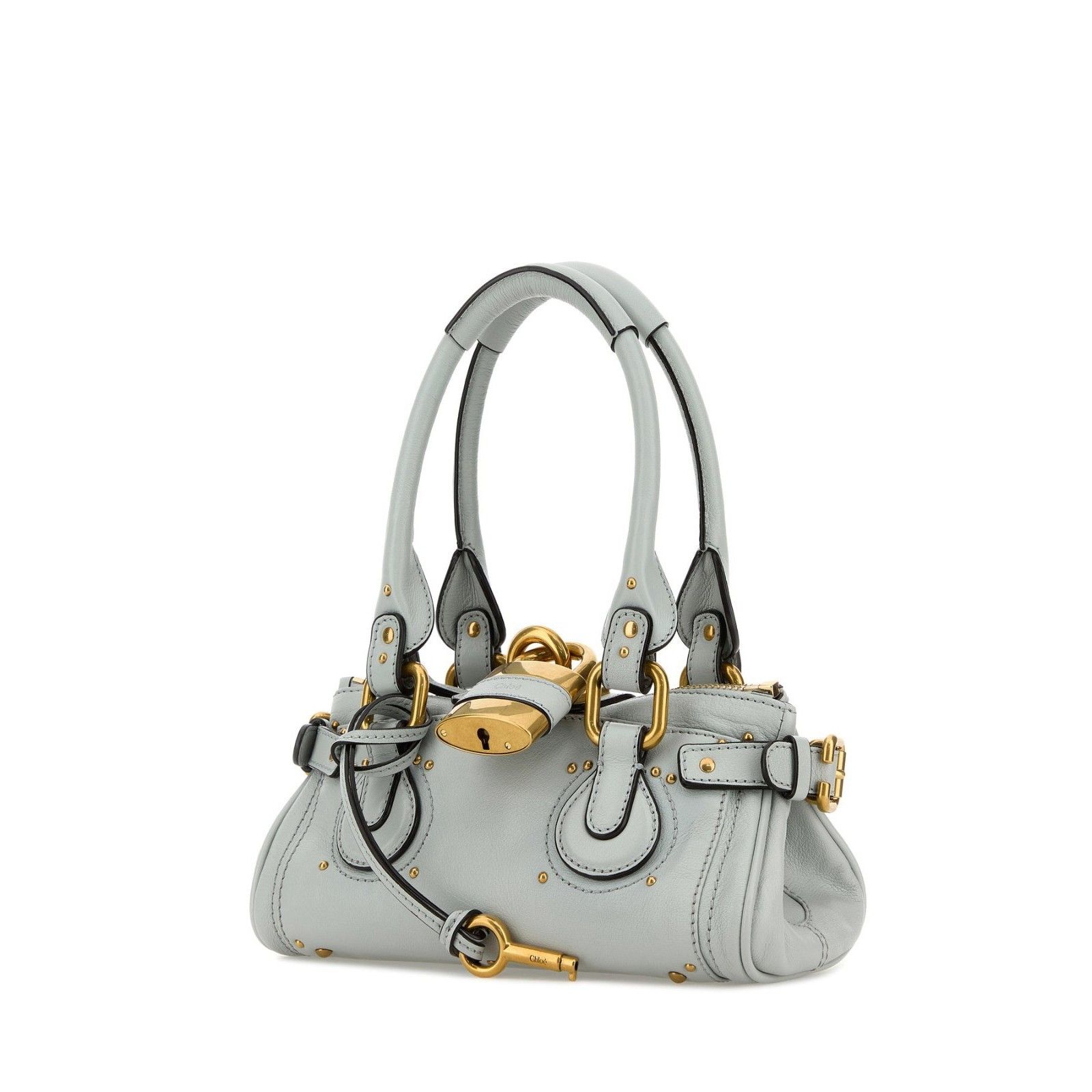 Chloe Chloe Paddington Small $2450 Aqua Grey Leather Top Handle Ba Size ONE SIZE - 2 Thumbnail