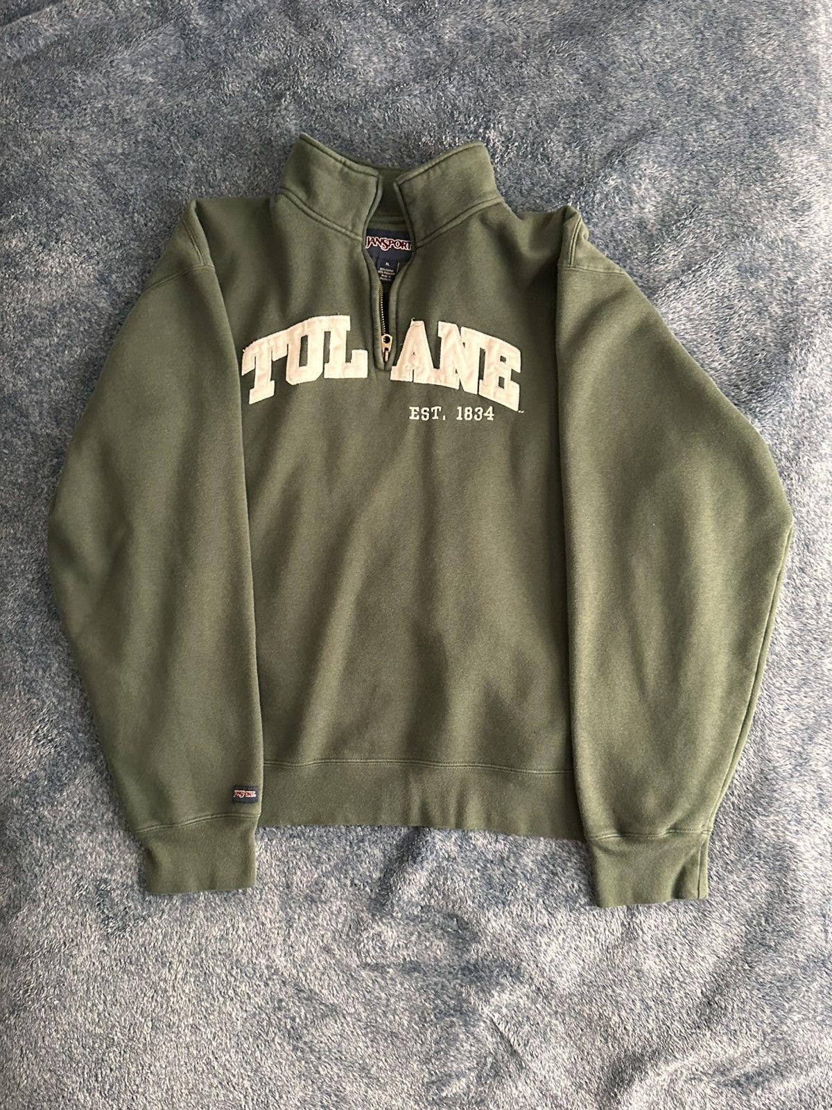 Jansport Y2K Jansport Tulane Quarter Zip Size US XL / EU 56 / 4 - 1 Thumbnail