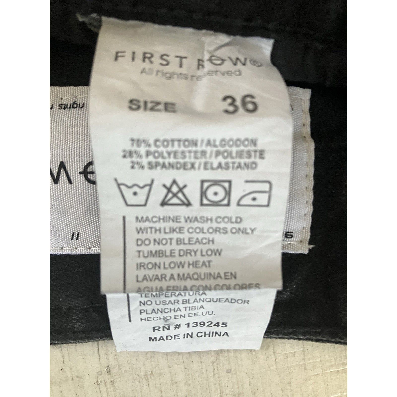 Other First Row Raw Hem Ripped Distressed Black Washed Demin Camo Size US 36 / EU 52 - 8 Thumbnail