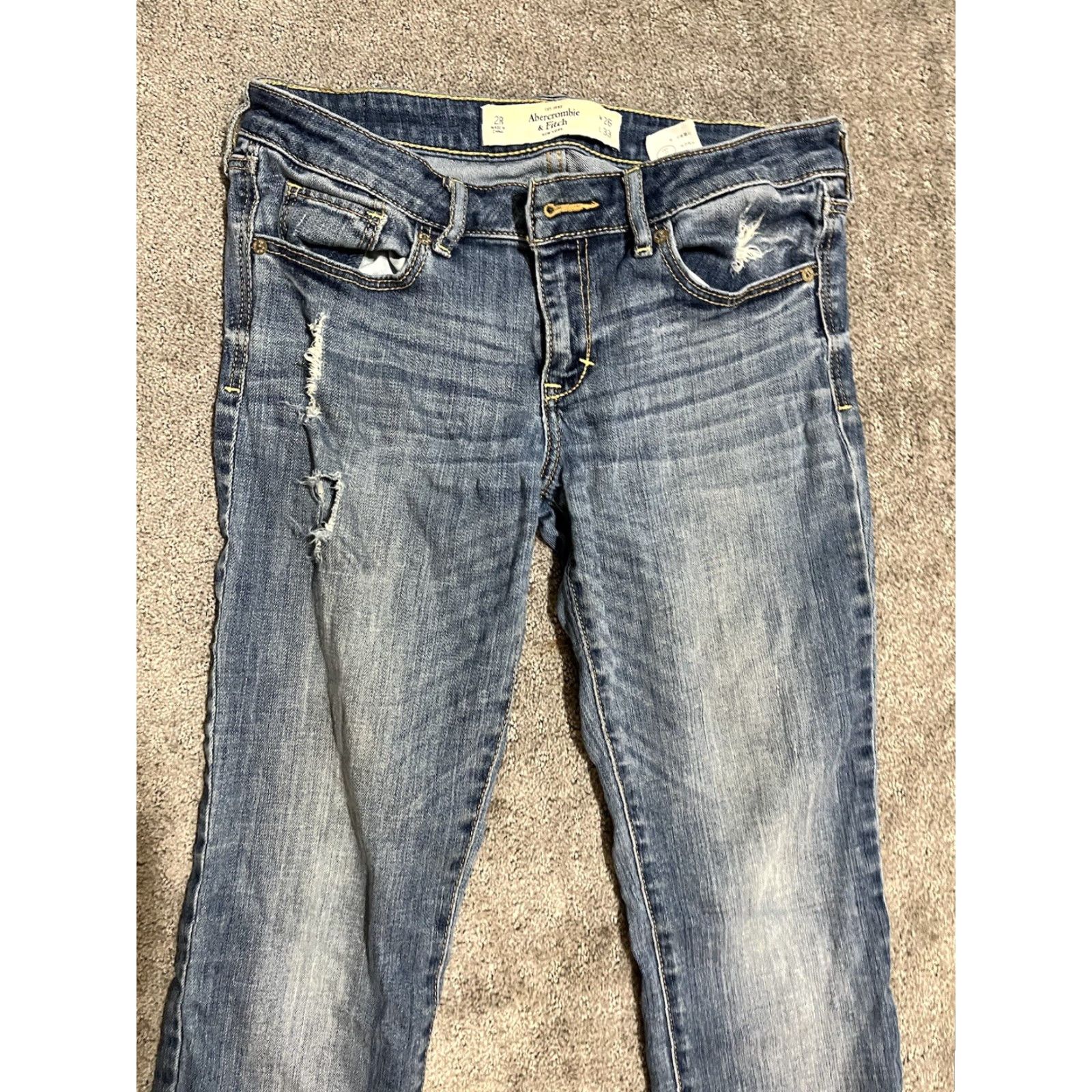Abercrombie & Fitch Abercrombie & Fitch Jeans Womens Blue Size 26x26 | 2S Skinny Ankle Cotton Blend Size 26" / US 2 / IT 38 - 2 Thumbnail