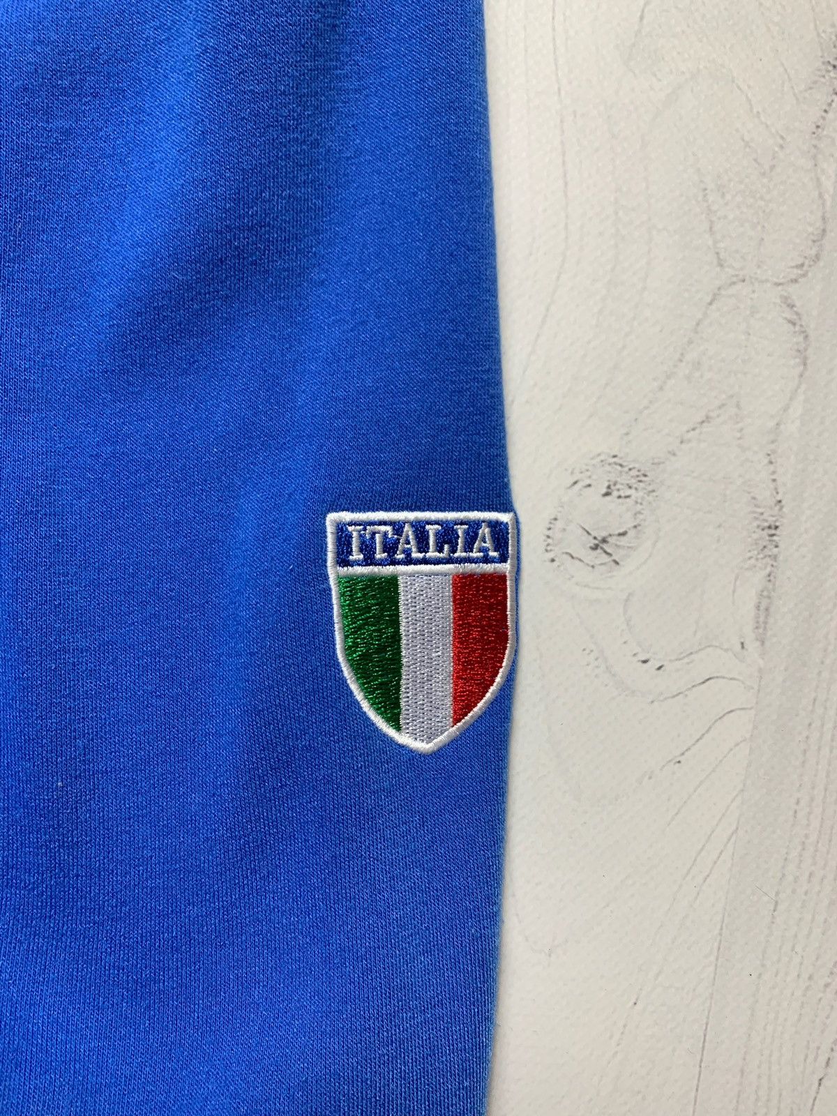 Vintage Vintage Italia zip hoodie big logo Italy blue Size US L / EU 52-54 / 3 - 3 Thumbnail