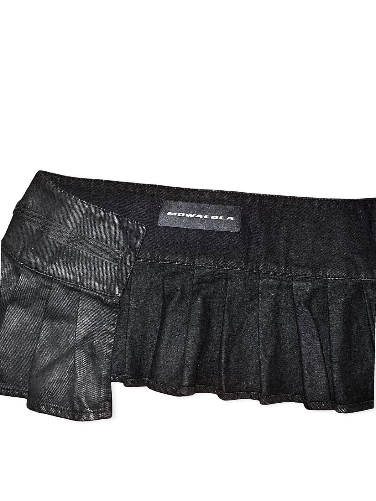 Mowalola Archival Mowalola Pleated Denim Mini Skirt Size 34" / US 12 / IT 48 - 3 Thumbnail