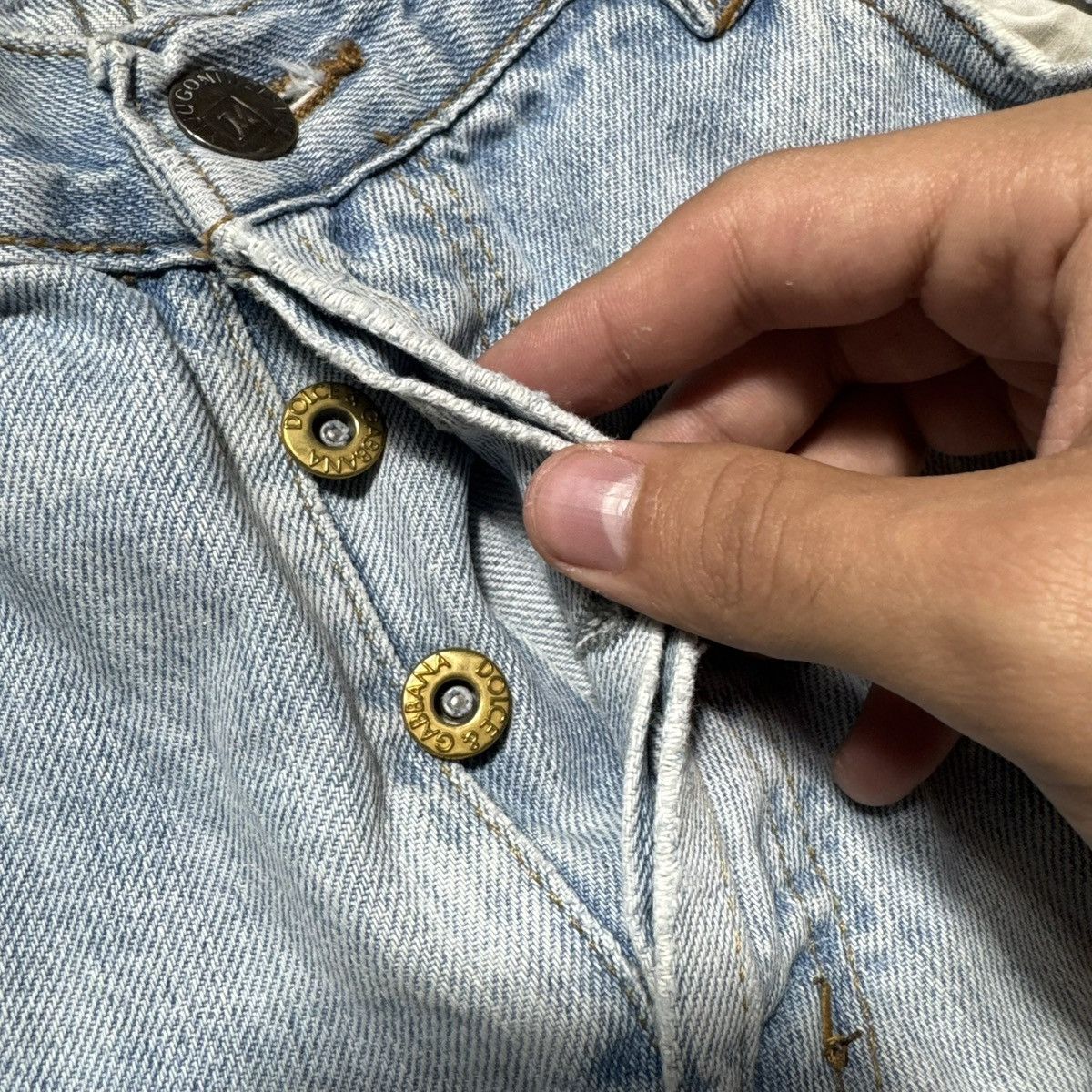 Dolce & Gabbana vintage dolce gabbana baggy distressed jeans streetwear y2k Size 29" - 7 Thumbnail
