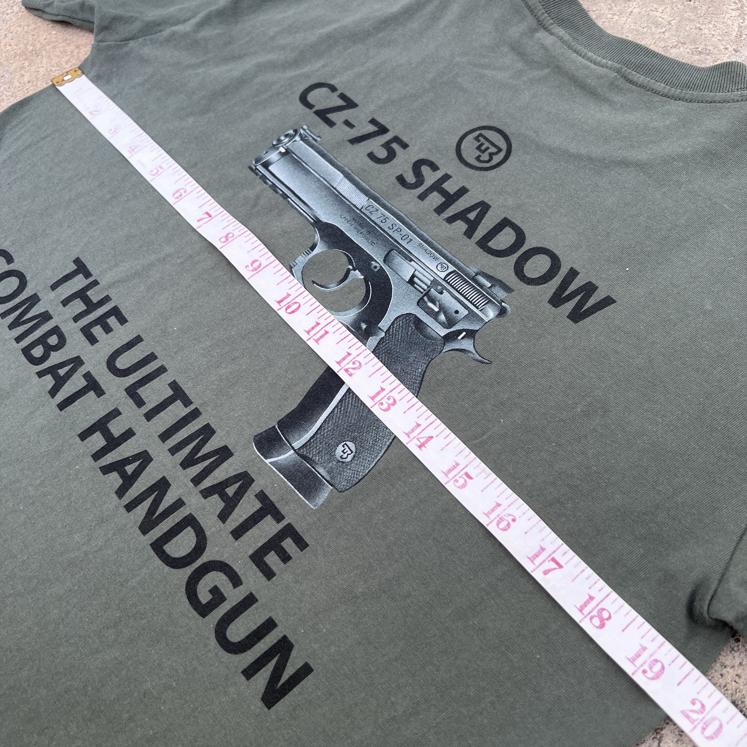 Vintage Vintage Y2K Pistol CZ 75 SHADOW Gun Promo Tee 911 Size US M / EU 48-50 / 2 - 6 Thumbnail