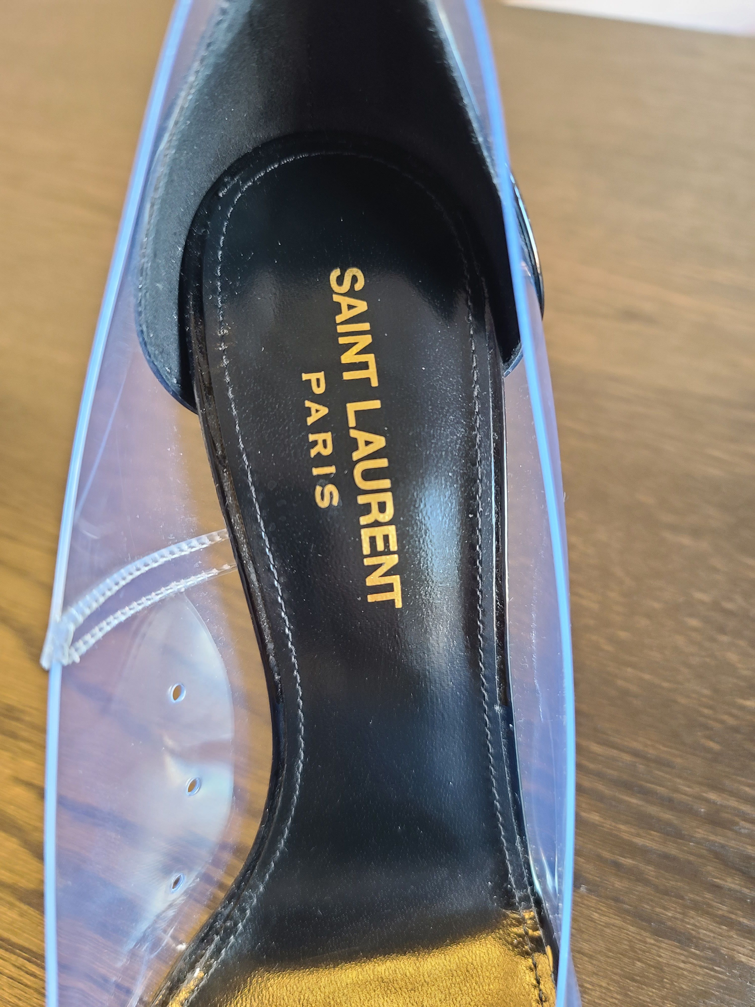 Yves Saint Laurent YSL Opyum Pump Transparent/Patent Leather Heel 110 (Size 36) Size US 6 / IT 36 - 5 Thumbnail