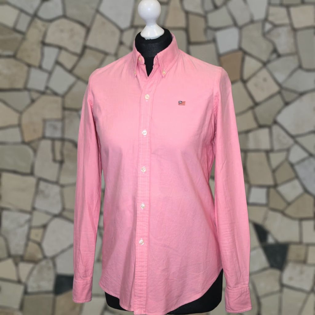 Ralph Lauren Ralph Lauren Polo Jeans Ralph Lauren Shirt Womens Size 4 Red Long Sleeve Blouse Slim Fit Shirt Size S / US 4 / IT 40 - 1 Thumbnail