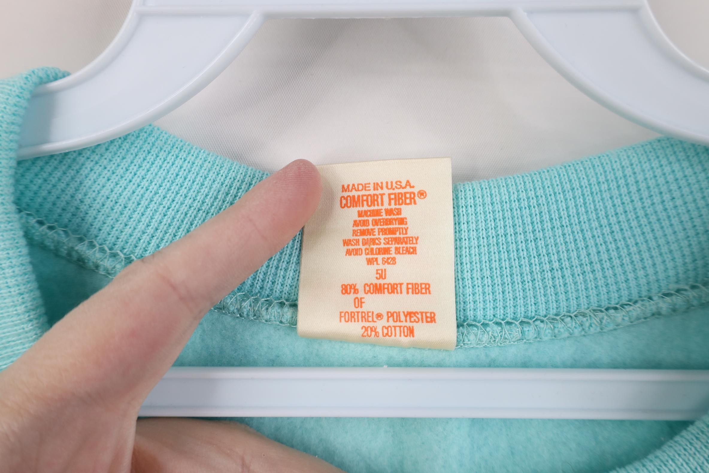 Wrangler Vintage 70s Wrangler Crewneck Sweatshirt Light Blue USA Size US XXL / EU 58 / 5 - 6 Thumbnail