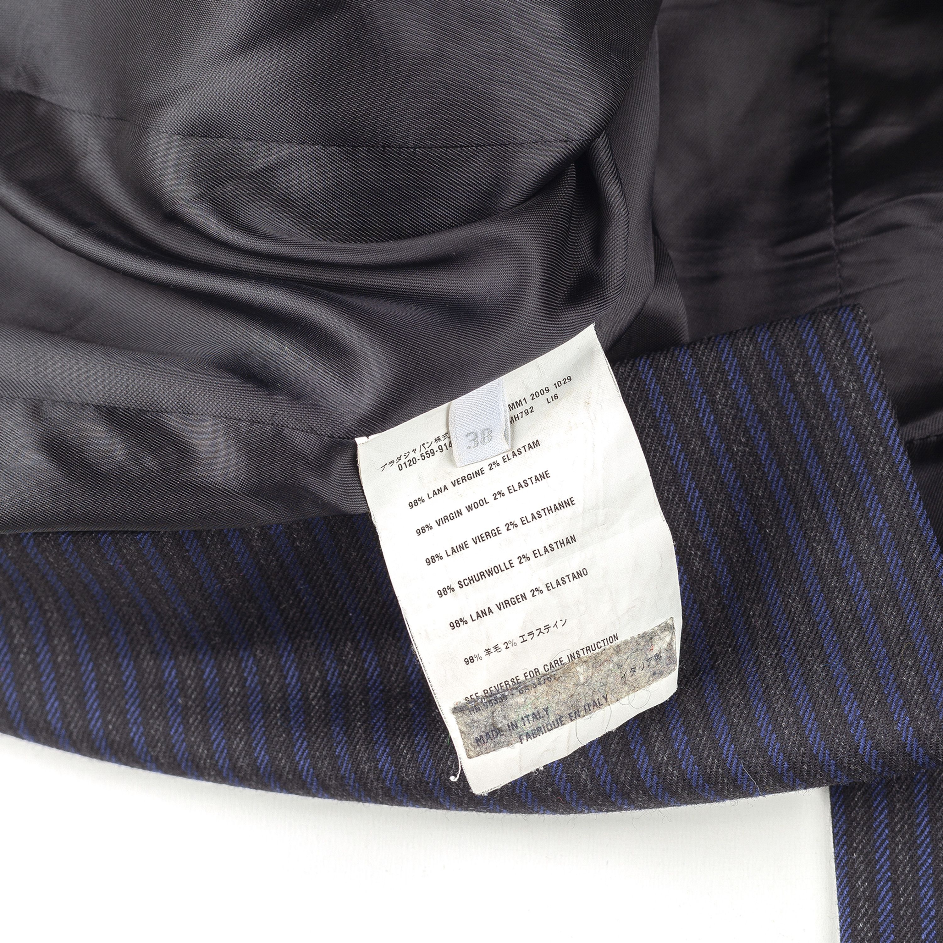 Miu Miu Miu Miu Black/Blue Pinstripe Vintage Jacket (S) Size S / US 4 / IT 40 - 9 Thumbnail