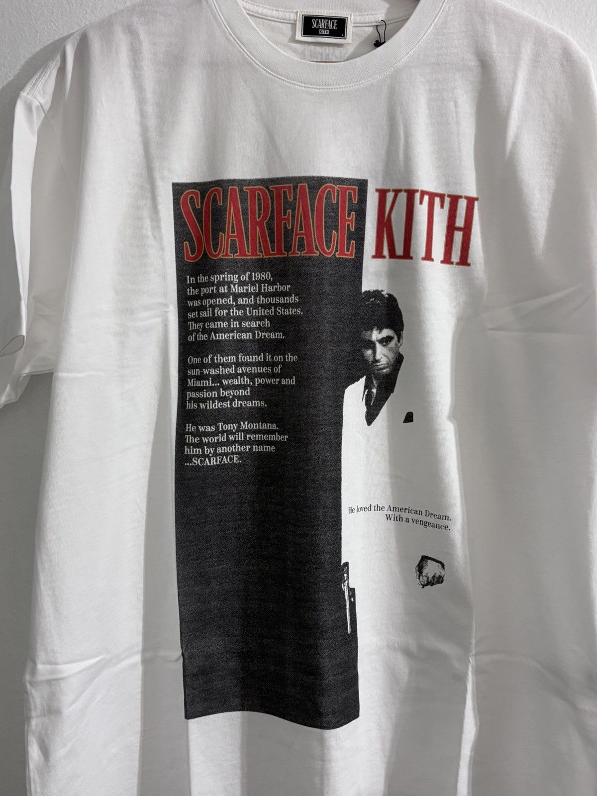 Kith x Scarface Film Poster Vintage Tee - White
