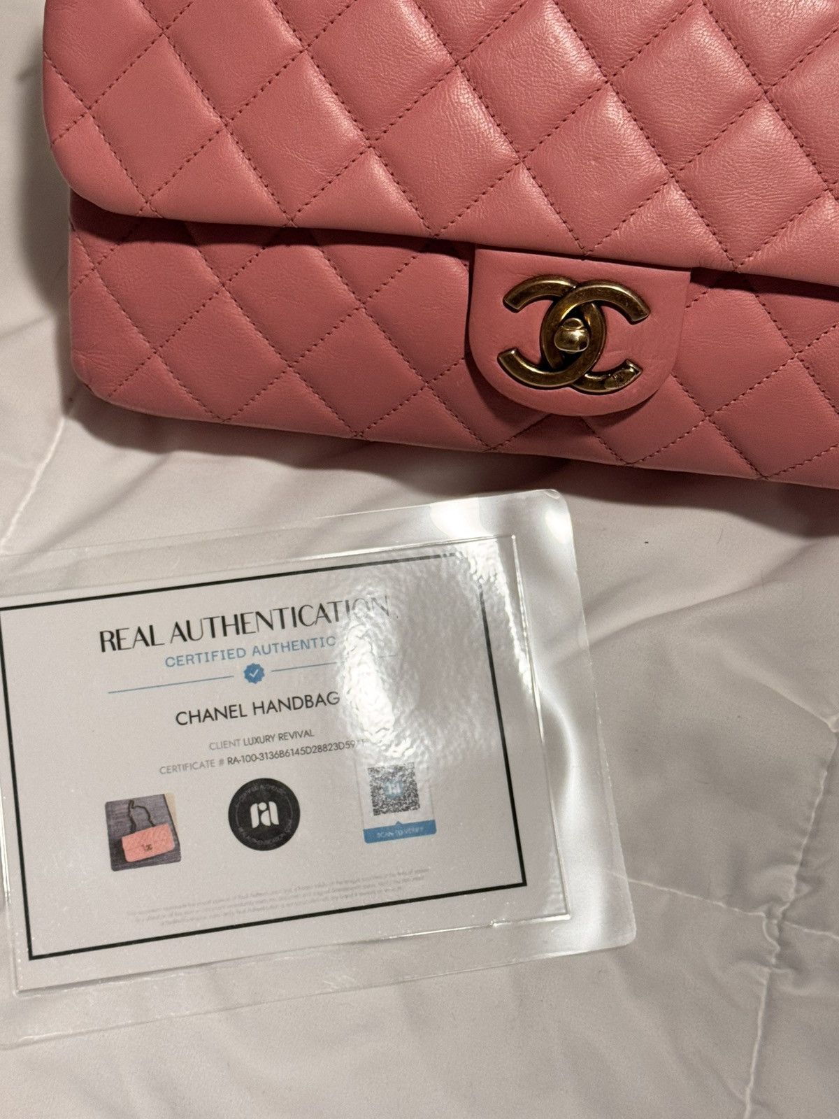 Chanel Chanel Pink Calfskin Leather Zipped Back Pocket Flap Bag Size ONE SIZE - 9 Thumbnail