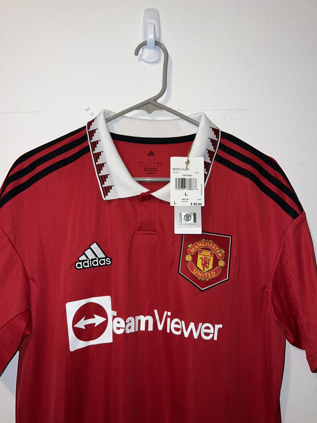 Adidas Adidas Manchester United Jersey Size US L / EU 52-54 / 3 - 2 Thumbnail
