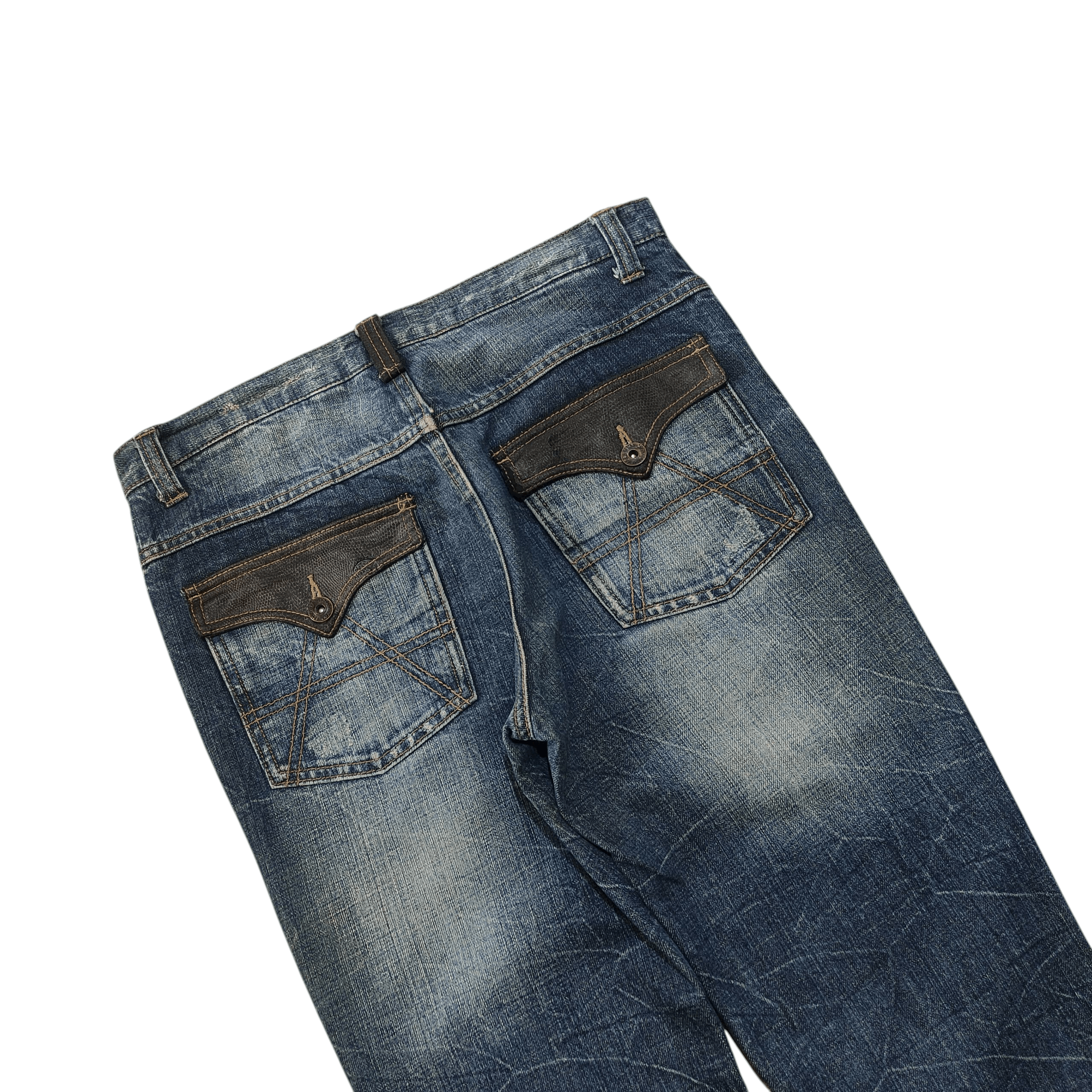 Tornado Mart Beach Sound Flare Jeans Snake Skin - 2000s Style if6w9 Size US 32 / EU 48 - 5 Thumbnail