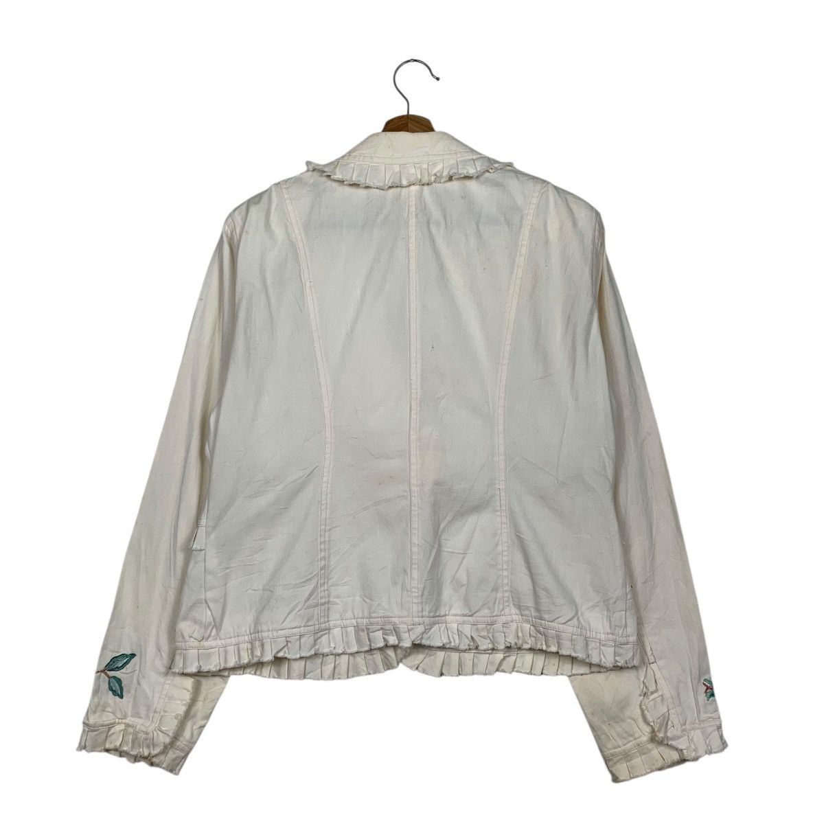 Japanese Brand E.Larin Flower Design Crop Jacket Size S / US 4 / IT 40 - 7 Thumbnail