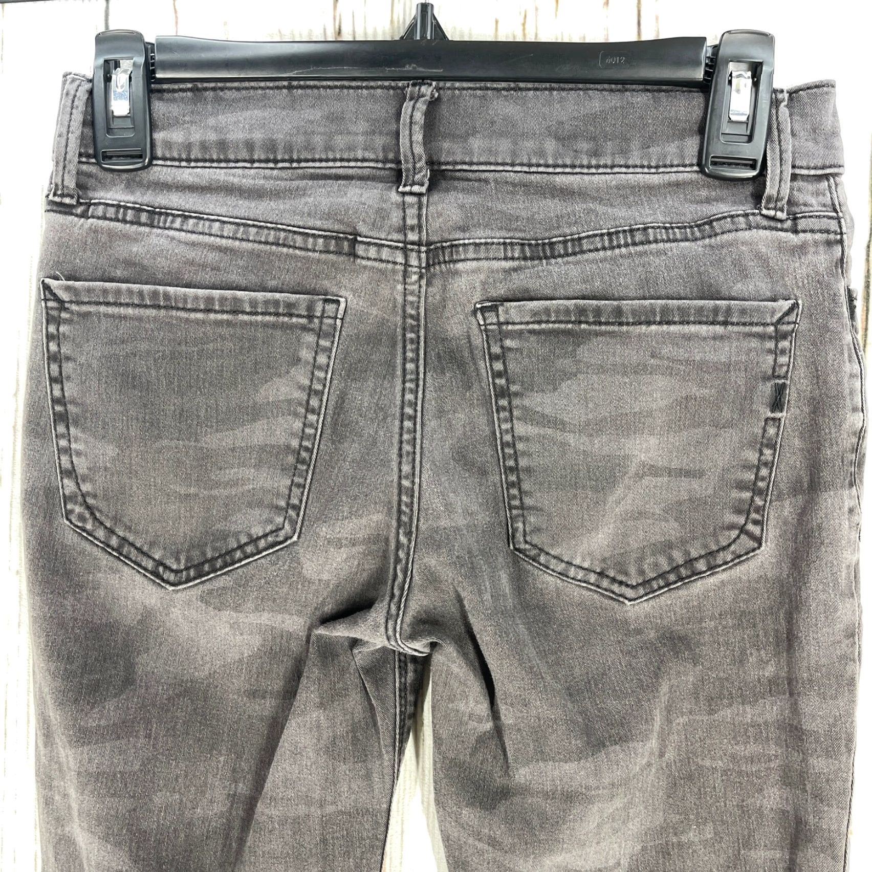 Express Express Jeans Women 0 Gray Camo Jegging Mid Rise Cotton Blend Stretch 5-Pocket Denim Vintage No Size 26" / US 2 / IT 38 - 3 Thumbnail