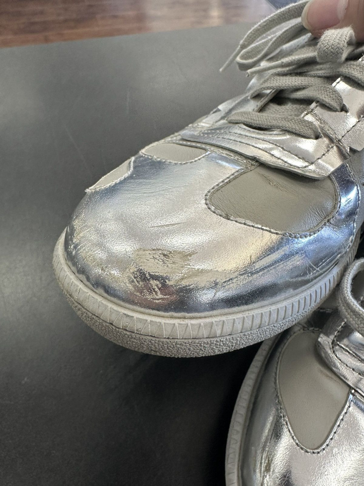 Namacheko Namacheko AW22 Murabi GAT Sneakers Silver SIZE 41 Size US 8 / EU 41 - 8 Thumbnail