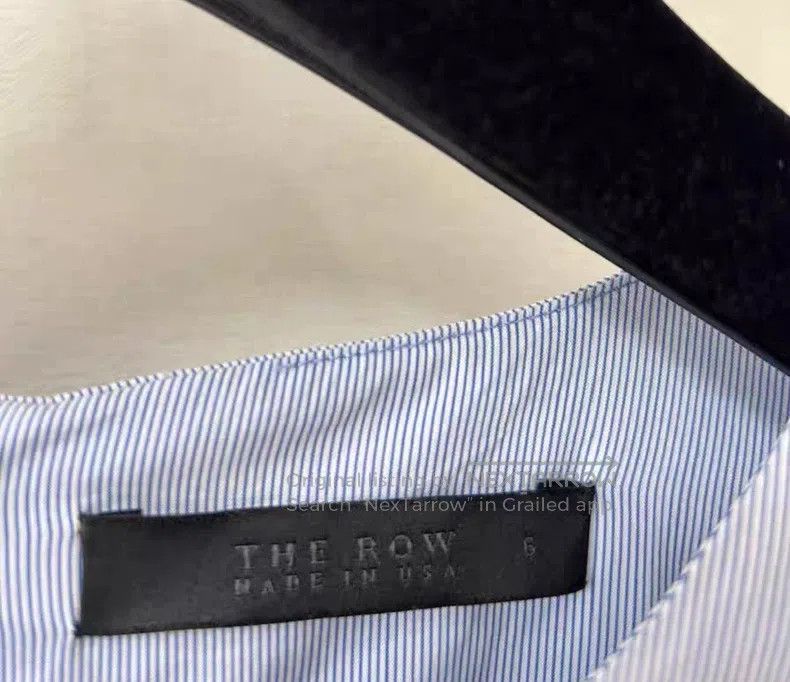 The Row The Row Light blue pinstripe paneled wool dress Size S / US 4 / IT 40 - 4 Thumbnail