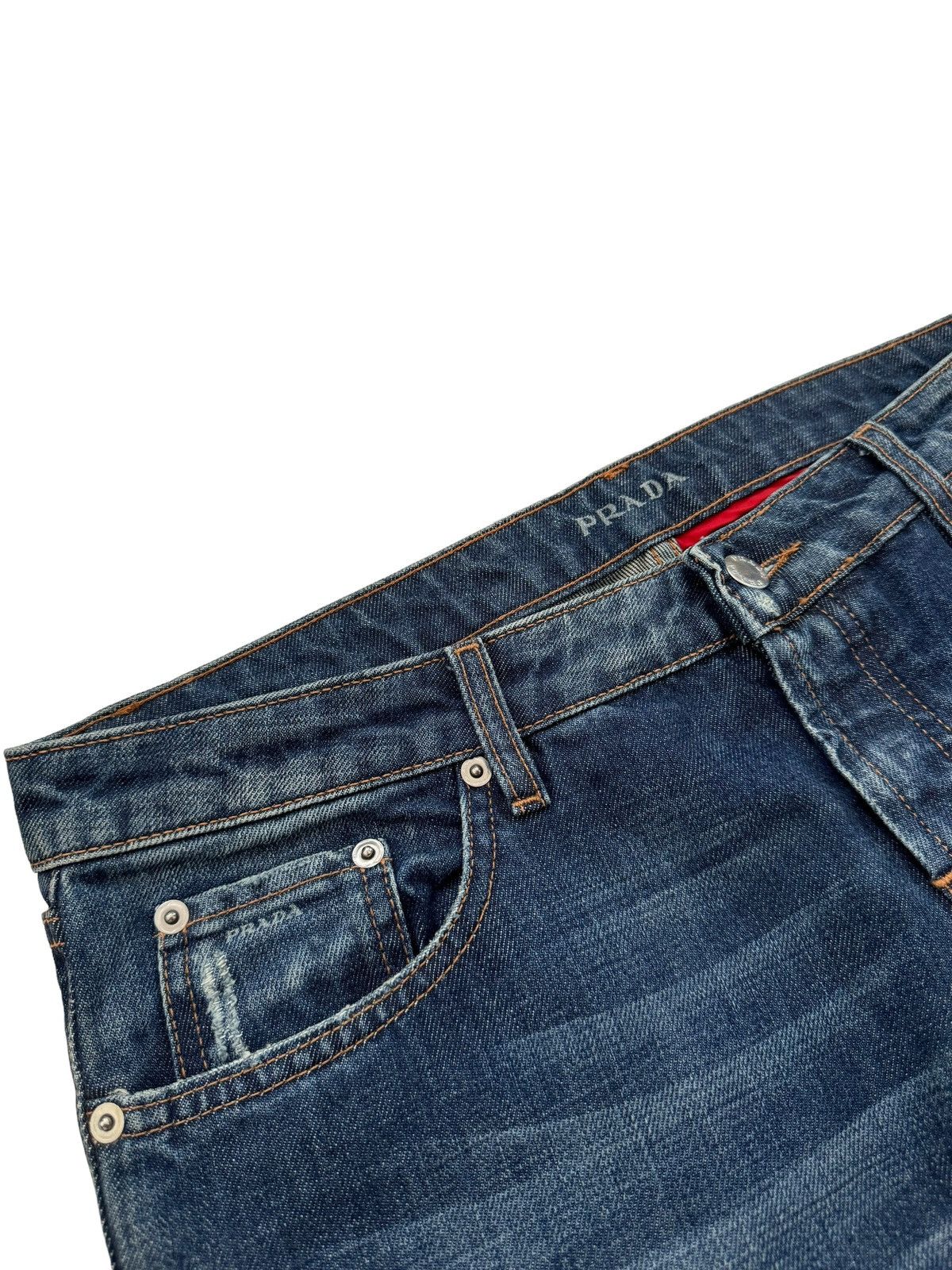 Prada Straight Fit Denim Blue Jean Size US 30 / EU 46 - 2 Thumbnail