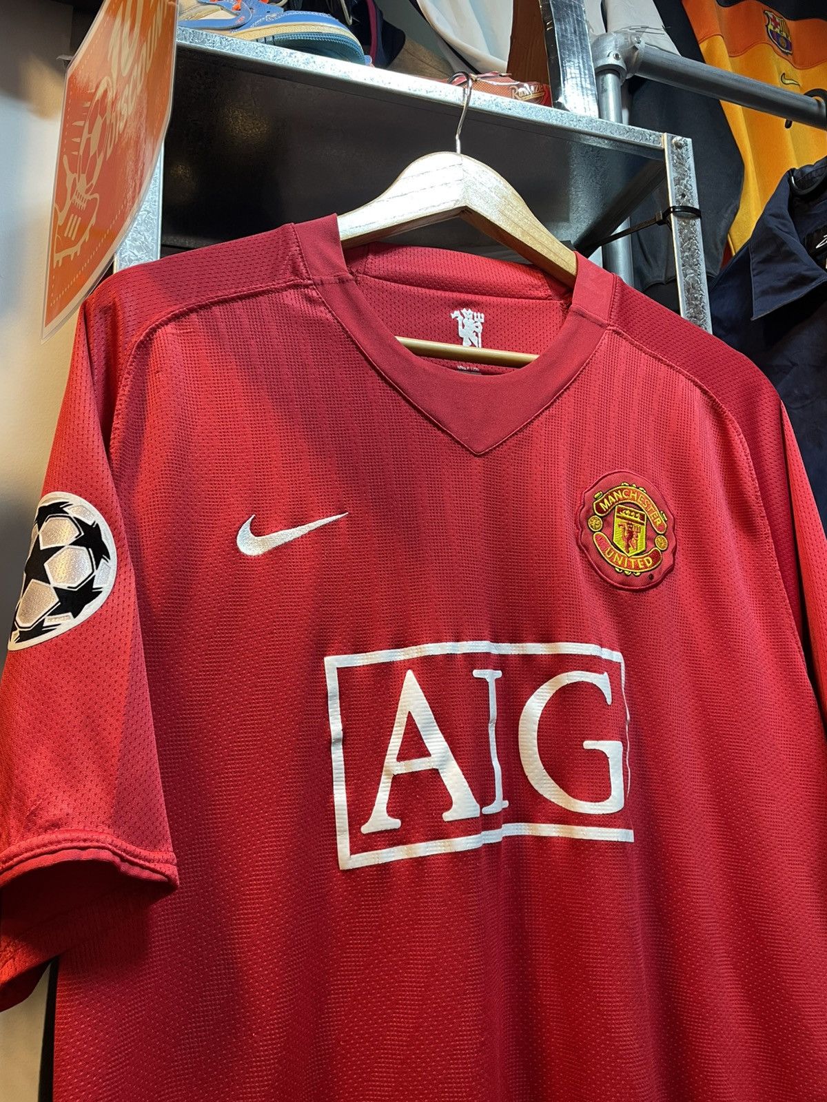 Nike 2007-2008 Manchester United CR7 UCL Home Kit Size US XXL / EU 58 / 5 - 3 Thumbnail