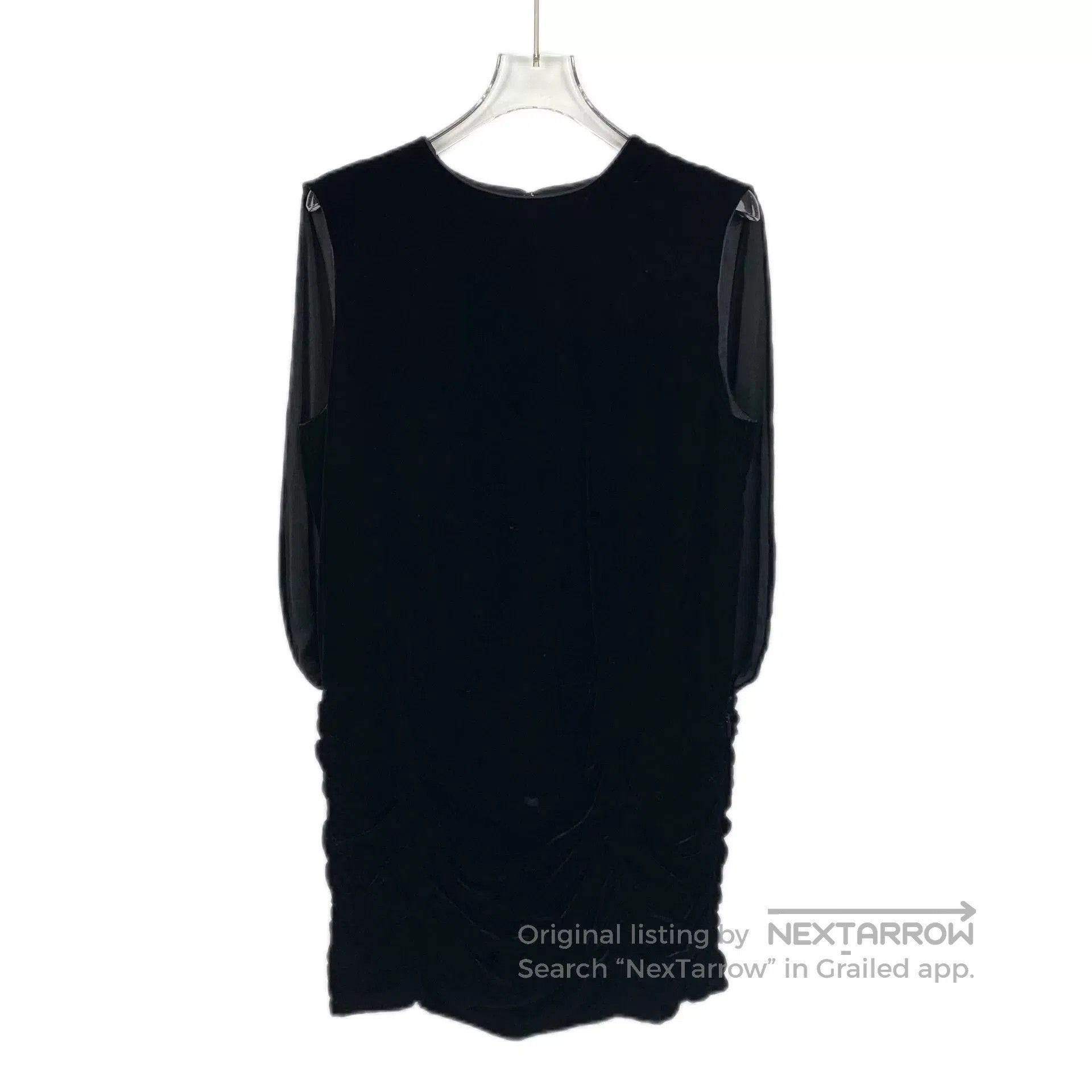 Saint Laurent Paris Saint Laurent Black Velvet Dress. Size S / US 4 / IT 40 - 1 Thumbnail