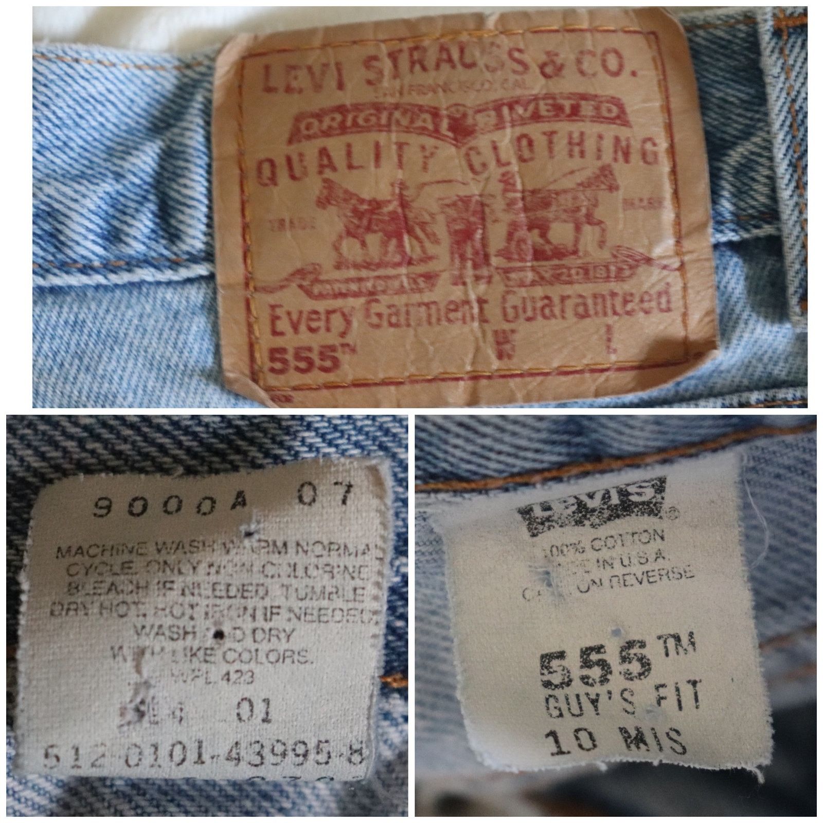 Levi's Vintage Levi’s 555 Cutoff Shorts Guy’s Fit Size 10 MIS Size 32" / US 10 / IT 46 - 8 Thumbnail