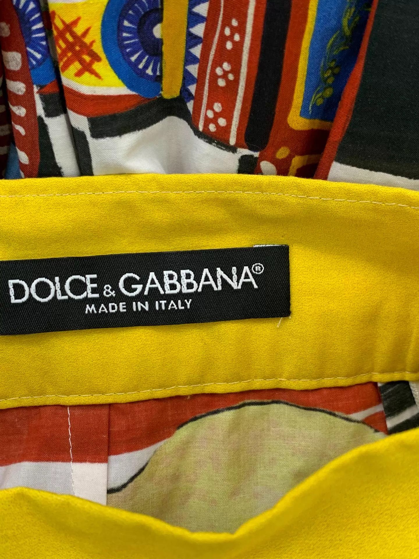 Dolce & Gabbana Dolce & Gabbana Lemon Soldier Print Skirt 42 New Size 28" / US 6 / IT 42 - 4 Thumbnail