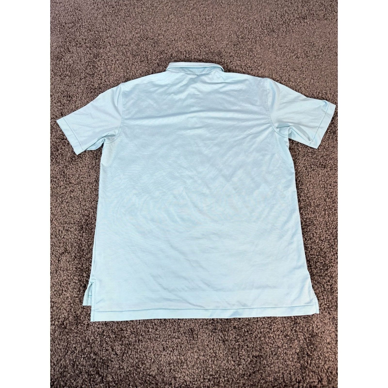 Peter Millar Peter Millar Summer Comfort Polo Shirt Men Large Blue Striped Golf Shirt Size US L / EU 52-54 / 3 - 5 Thumbnail