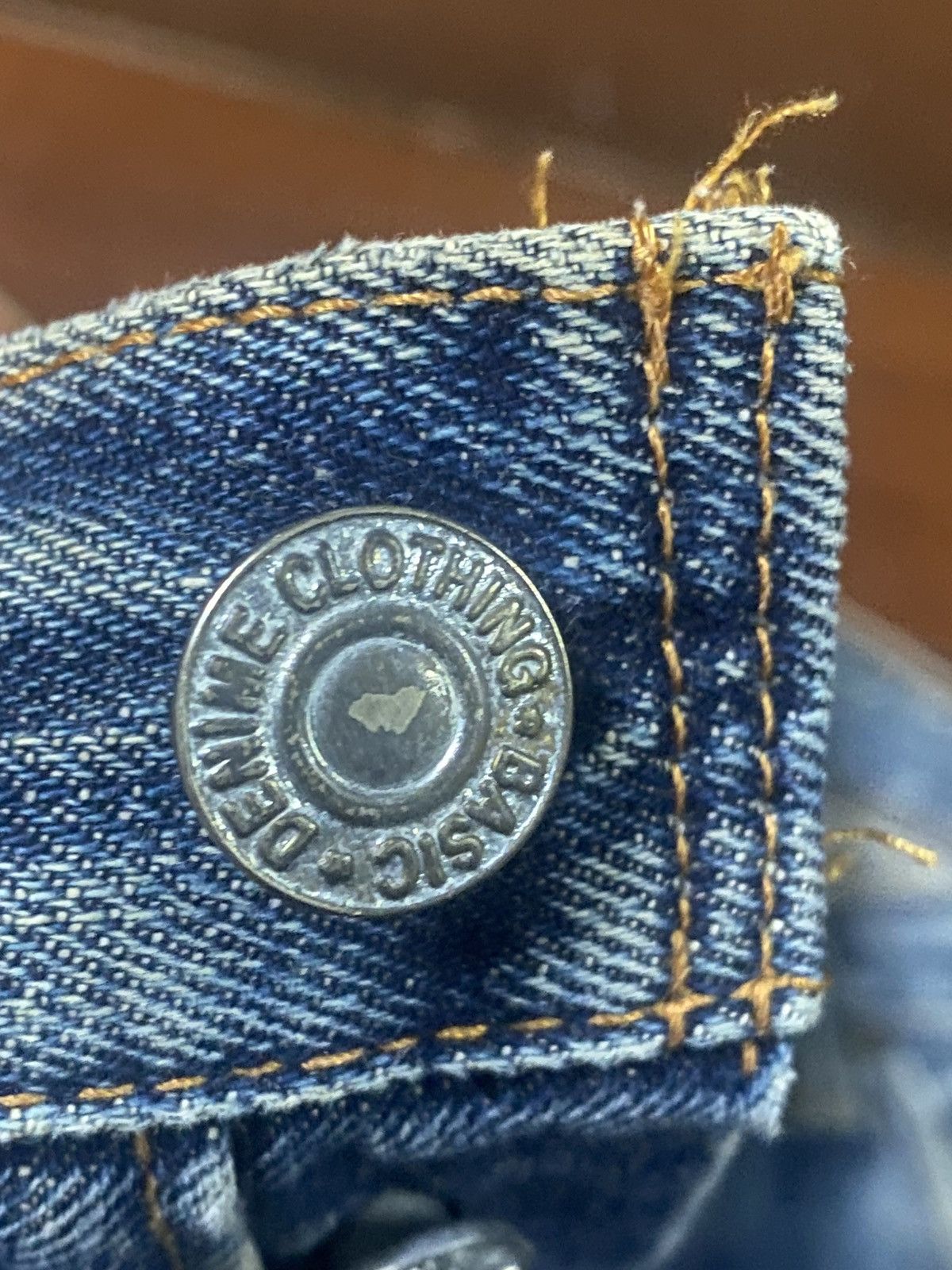 Denime Rare vintage 90s Denime Japan Distressed mud wash Selvedge Size US 30 / EU 46 - 8 Thumbnail