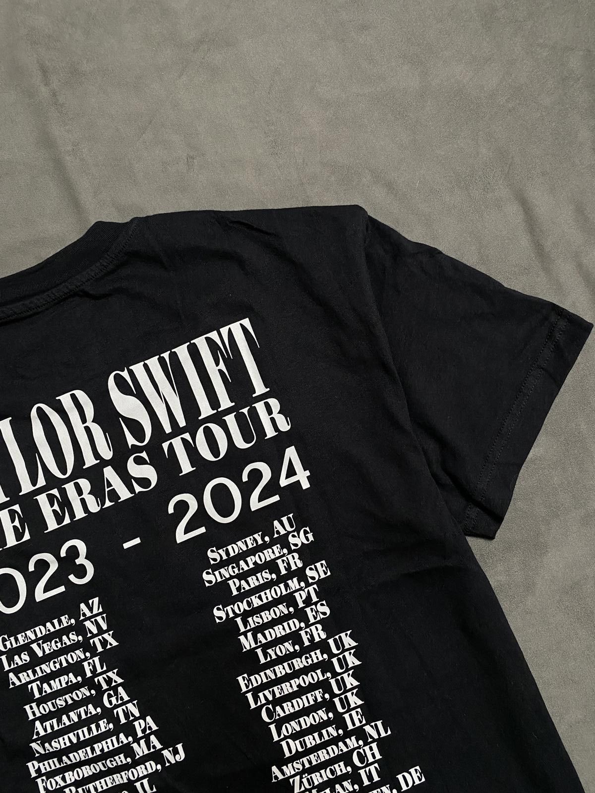 Japanese Brand Taylor Swift Eras Tour US Dates Official Concert Black Tee M Size US M / EU 48-50 / 2 - 8 Thumbnail