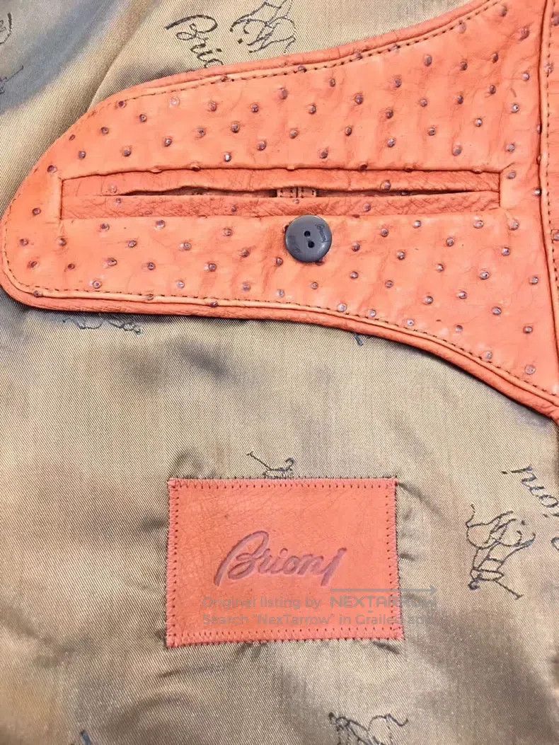 Brioni Brioni Ostrich leather jacket and sweatshirt Size US M / EU 48-50 / 2 - 8 Thumbnail