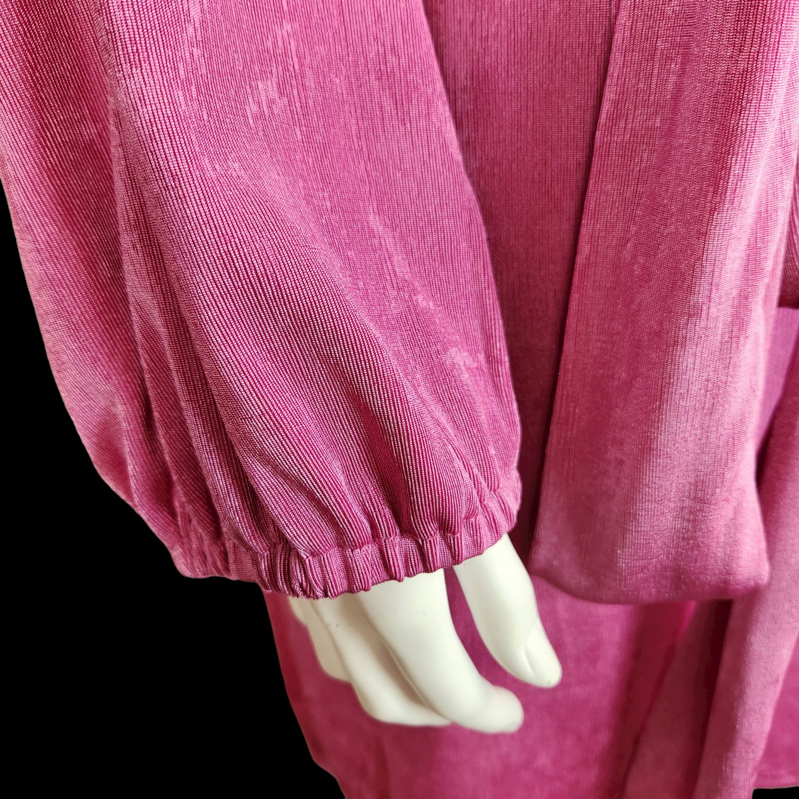 Other Rue 21 Womens 3X Purple Dress V-Neck Tie Waist Long Sleeve Size 3XL / US 20-22 - 4 Thumbnail