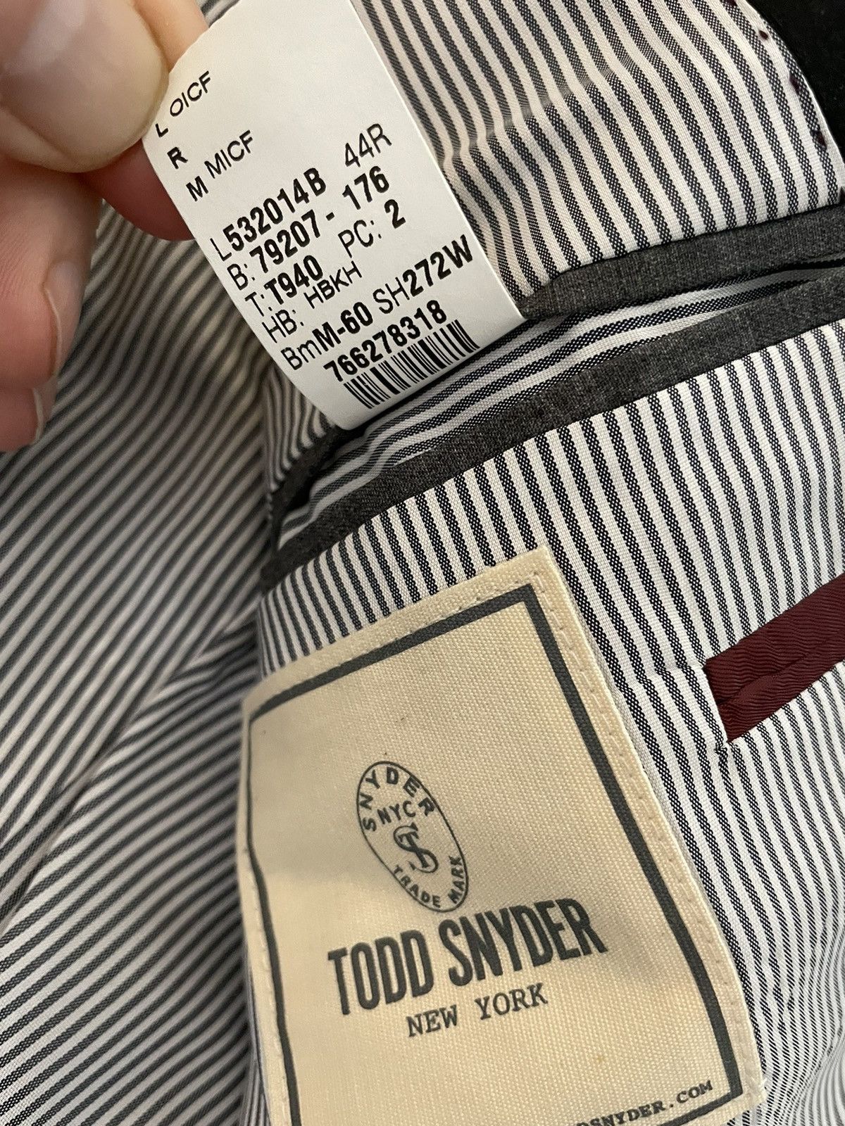 Todd Snyder MAYFAIR FIT Worsted Suit Jacket Size 44R - 9 Thumbnail