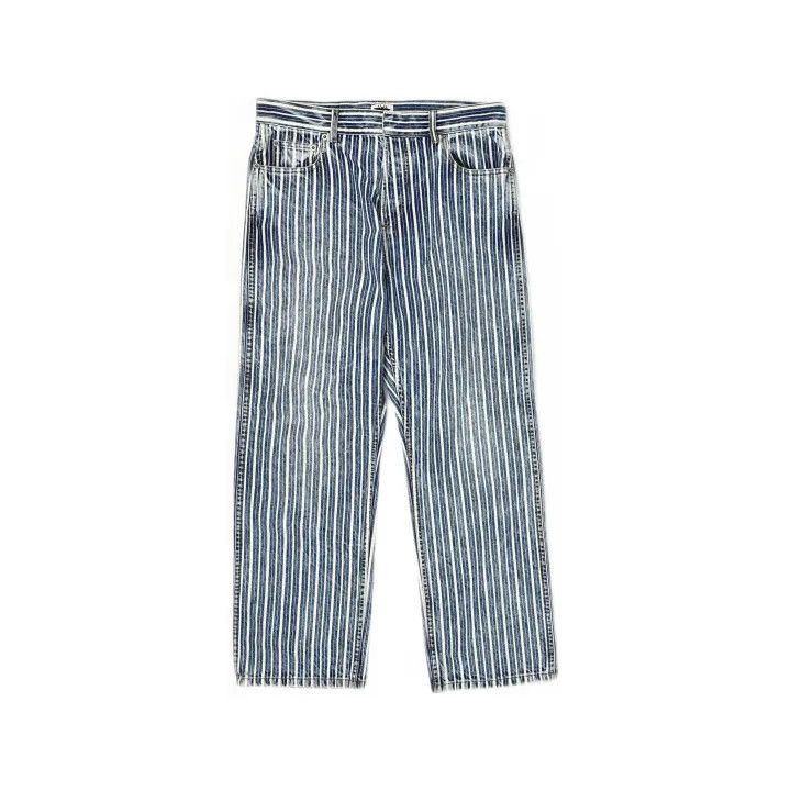 Dior Dior Blue Striped Straight Leg Jeans 0079-2507 Size 39" - 2 Thumbnail