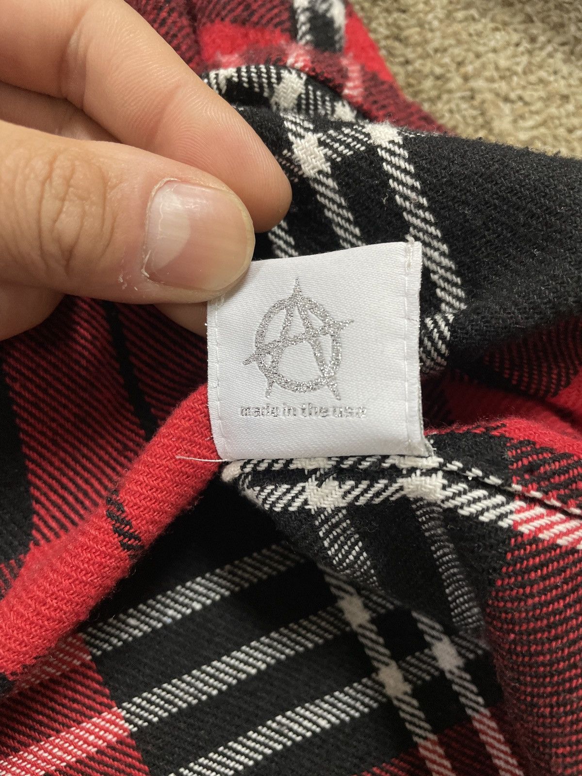Revenge Revenge Black Red Zip Flannel Size US L / EU 52-54 / 3 - 7 Thumbnail