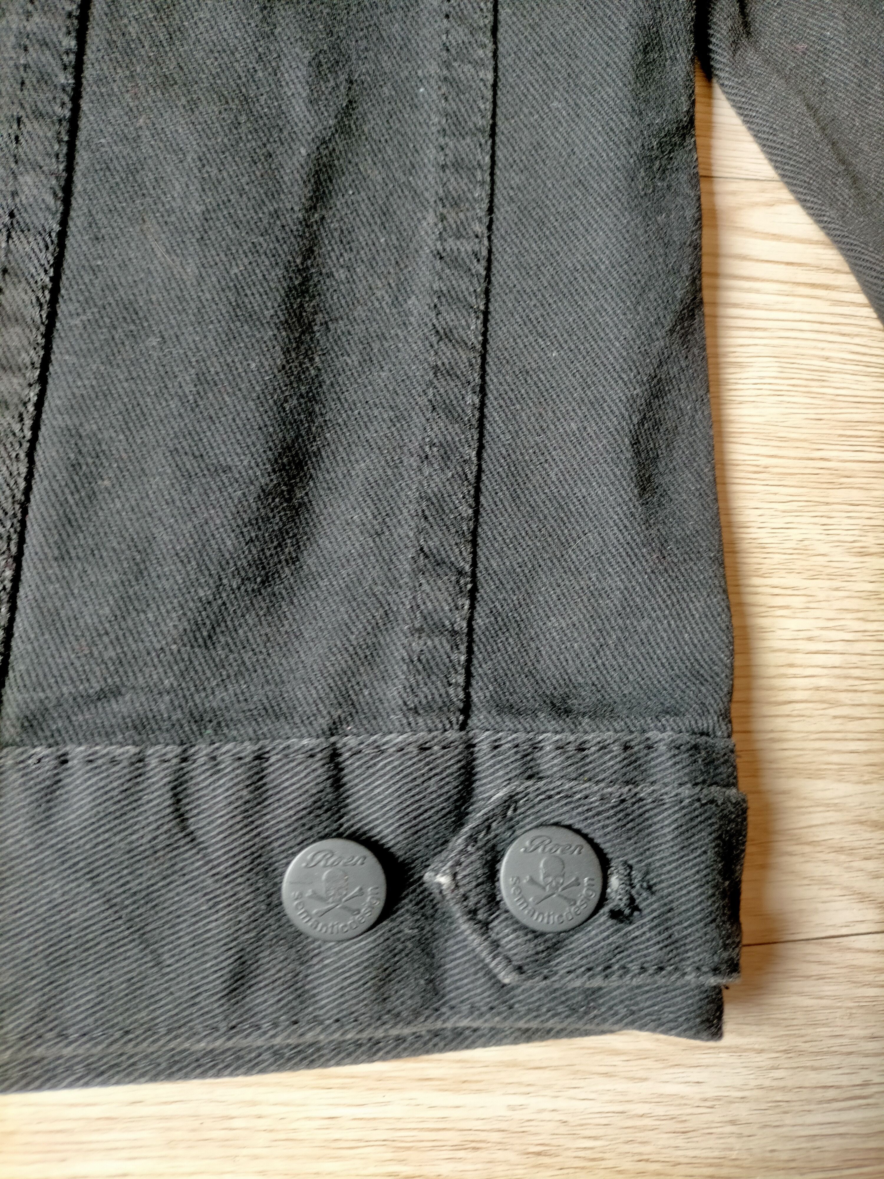 Roen Roen x Semantic Design Embroidered Logo Black denim Jacket Size US L / EU 52-54 / 3 - 15 Thumbnail