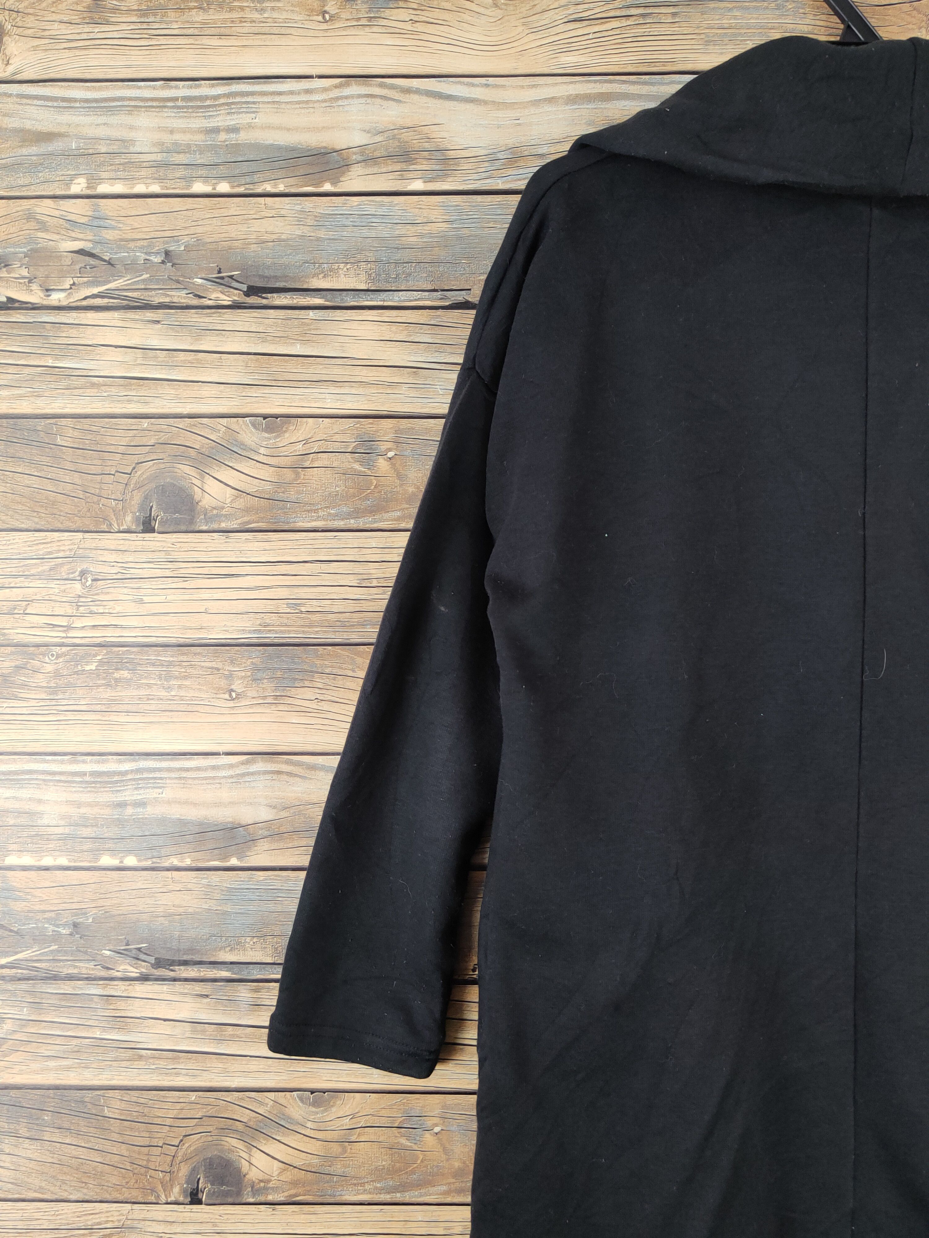 Japanese Brand × Vintage Avant Garde Fashion by Glacier Black Long Cardigan Size L / US 10 / IT 46 - 8 Thumbnail