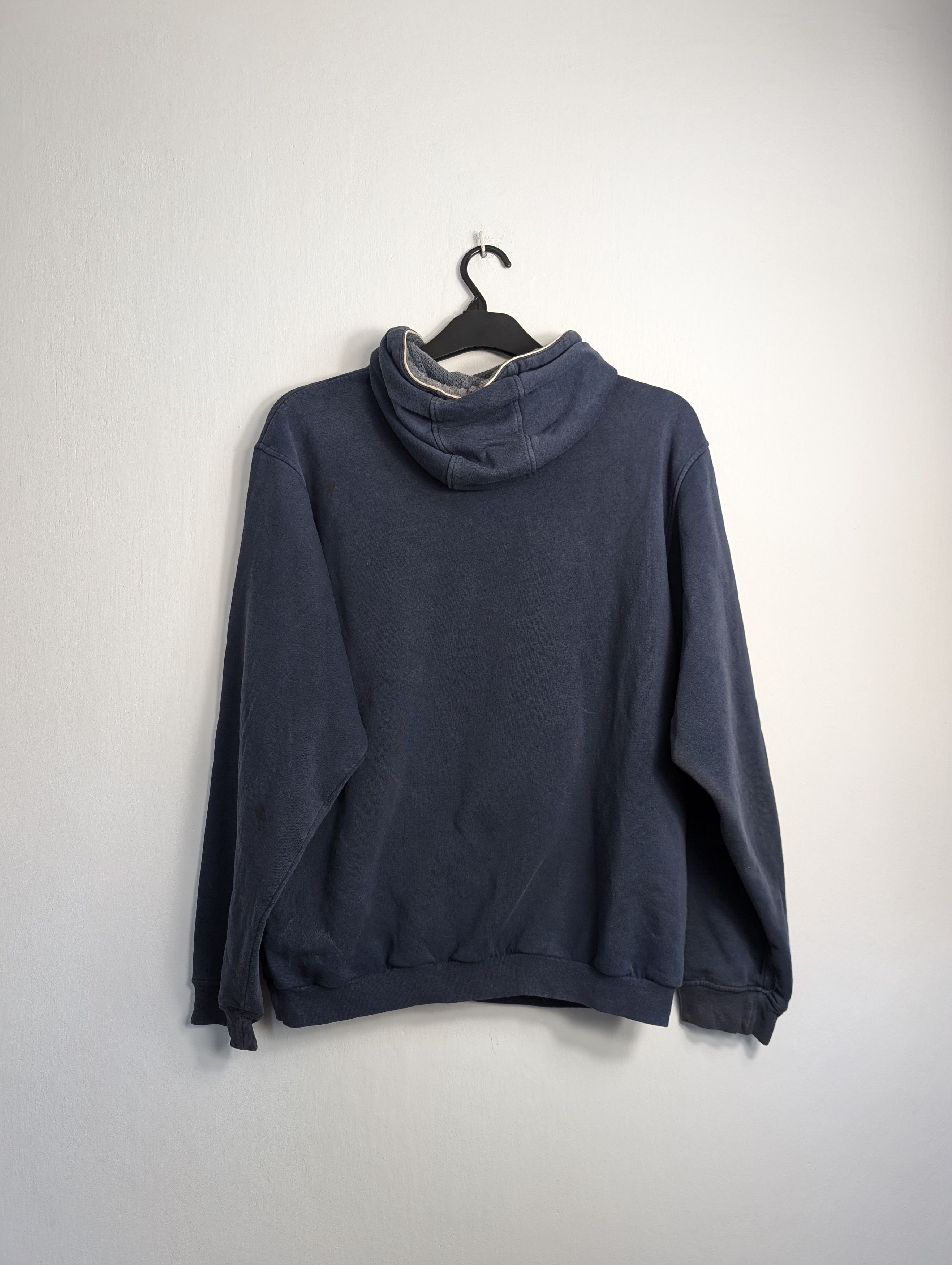 Nike Vintage Nike 00s Hoodie Central Swoosh Navy Streetwear Y2K Size US M / EU 48-50 / 2 - 3 Thumbnail