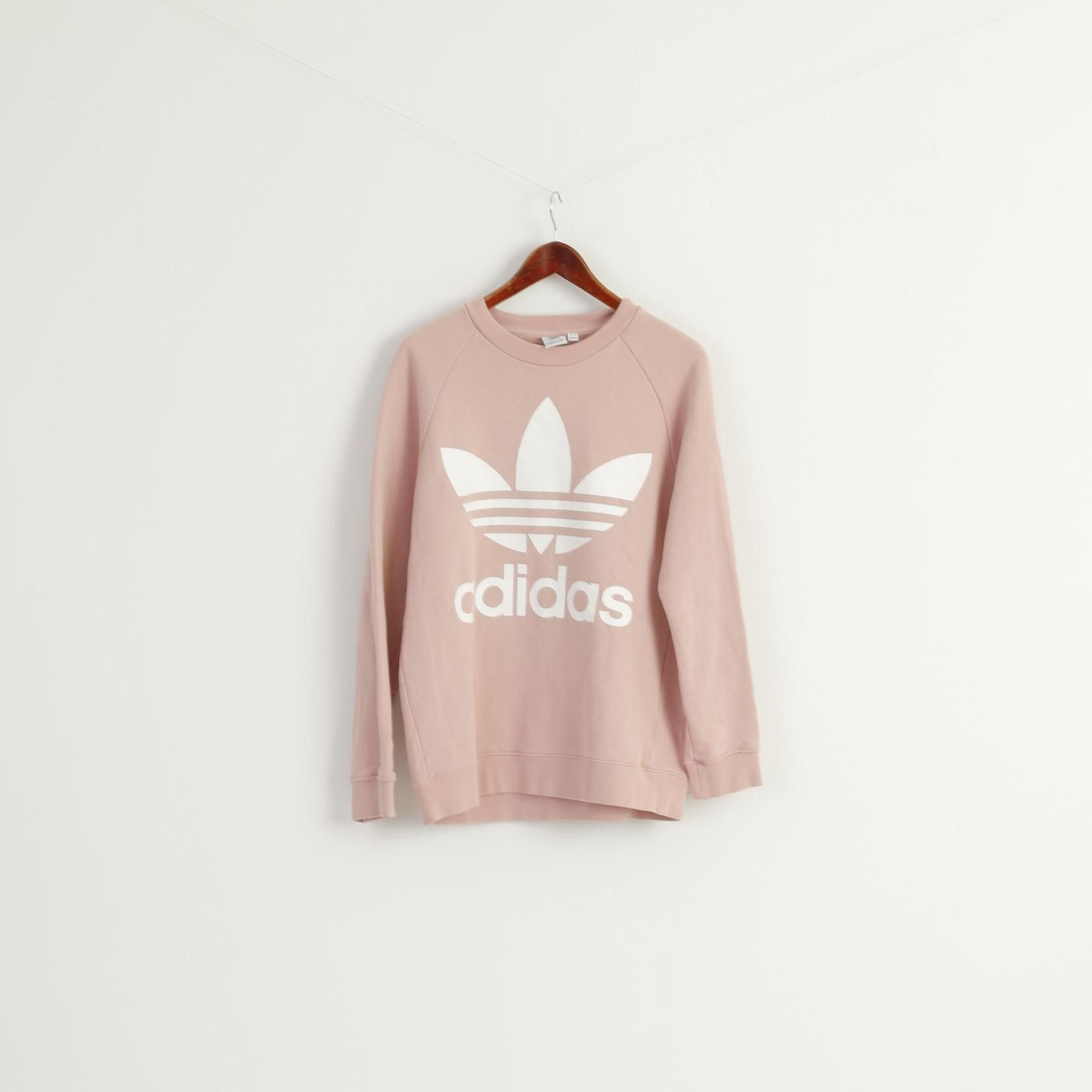 Adidas Adidas Women 12 M Sweatshirt Pink Cotton 9553 Size M / US 6-8 / IT 42-44 - 1 Thumbnail