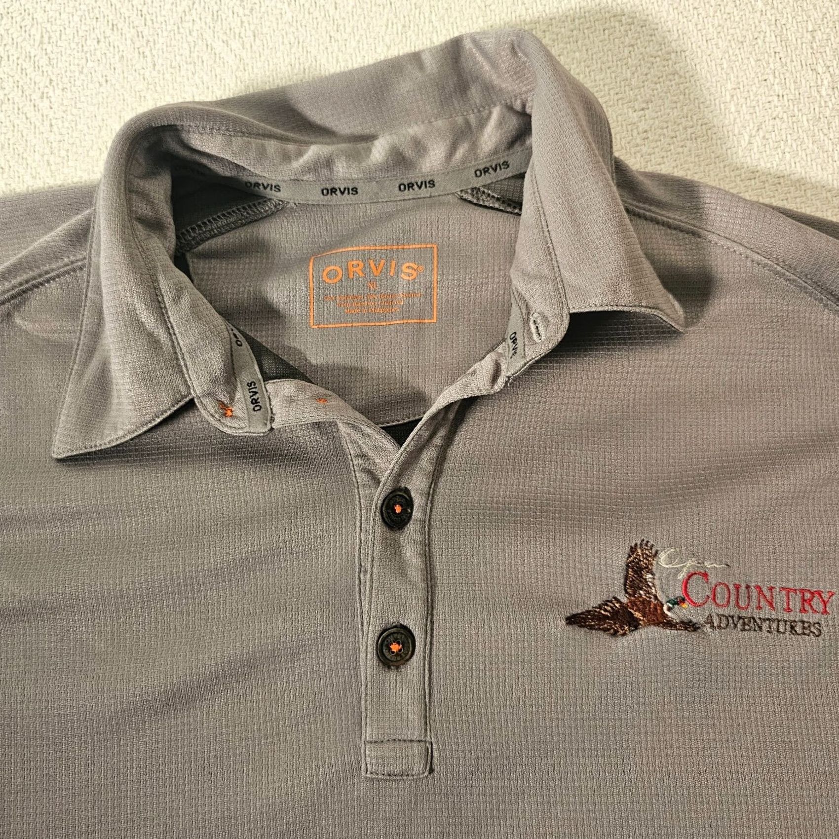 Orvis Orvis Polo Shirt Mens XL Gray Short Sleeve Lightweight Country Adventure Size US XL / EU 56 / 4 - 2 Thumbnail