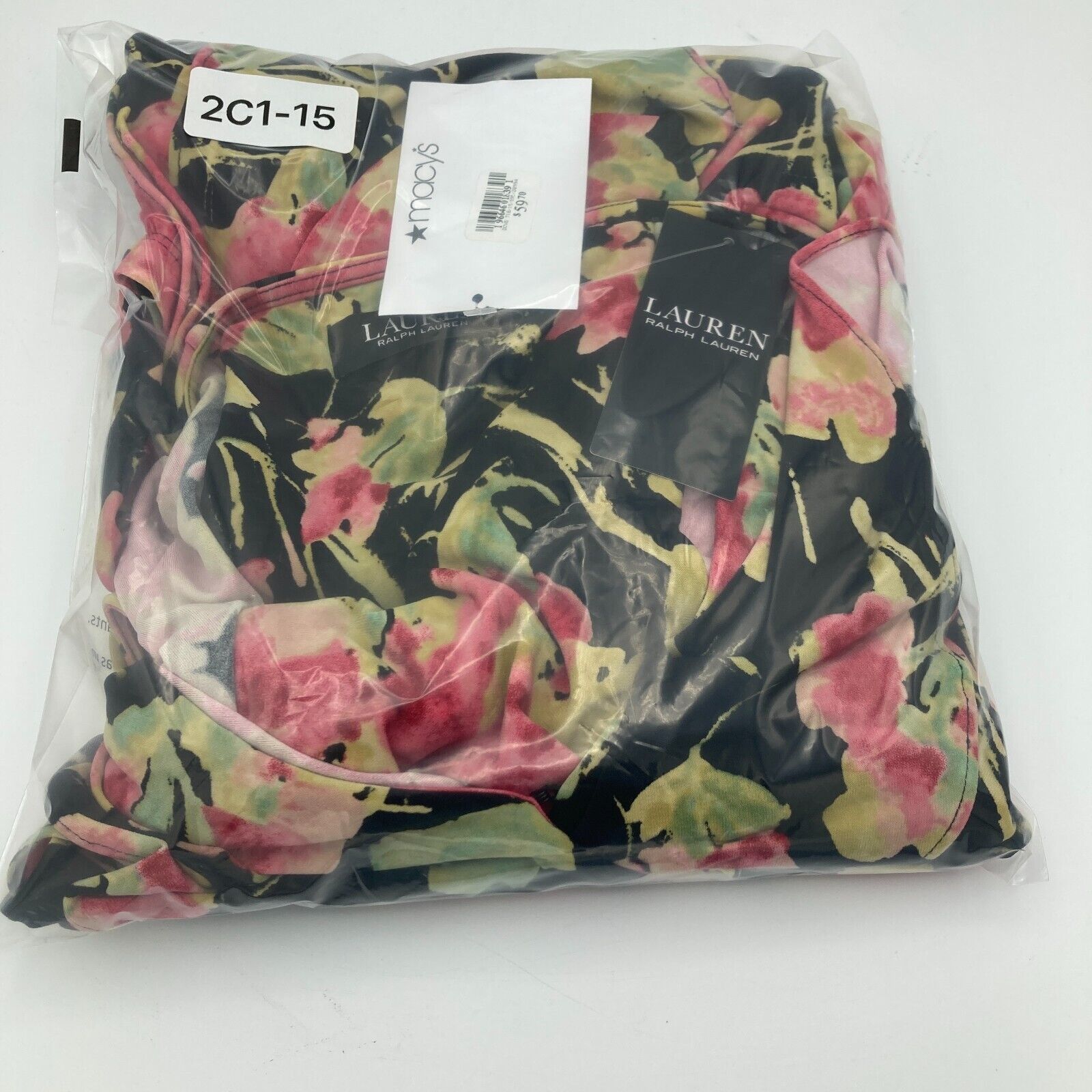 Lauren Ralph Lauren RALPH LAUREN Women’s Black Floral Sleeve Blouse Large Size L / US 10 / IT 46 - 16 Thumbnail