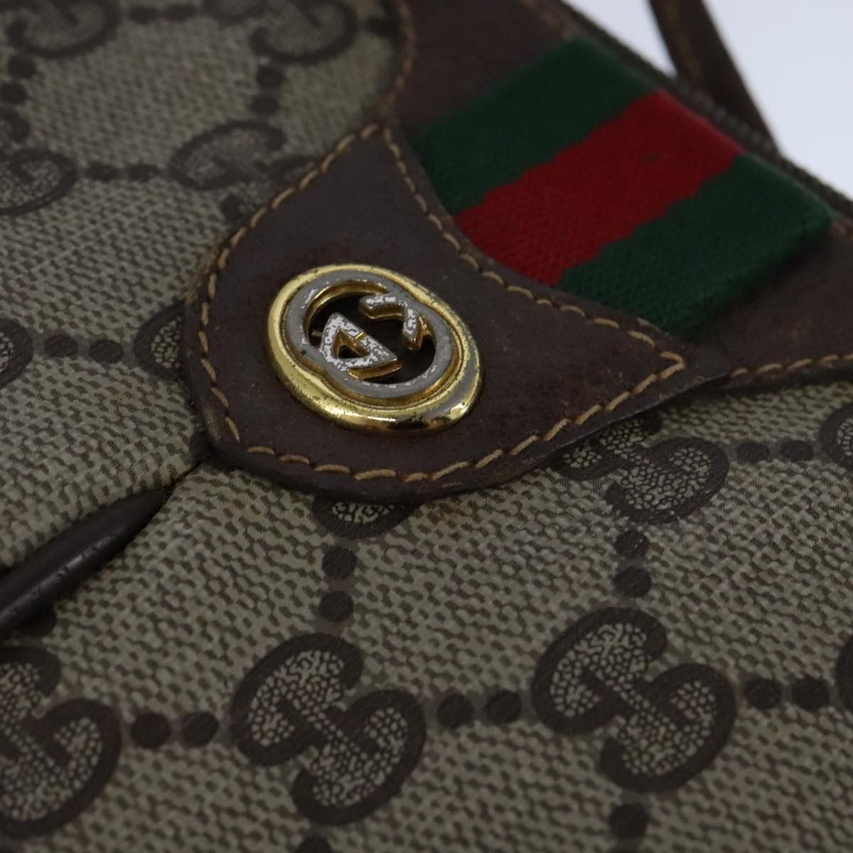 Gucci GUCCI GG Supreme Web Sherry Line Shoulder Bag Pvc Leather Size ONE SIZE - 14 Thumbnail