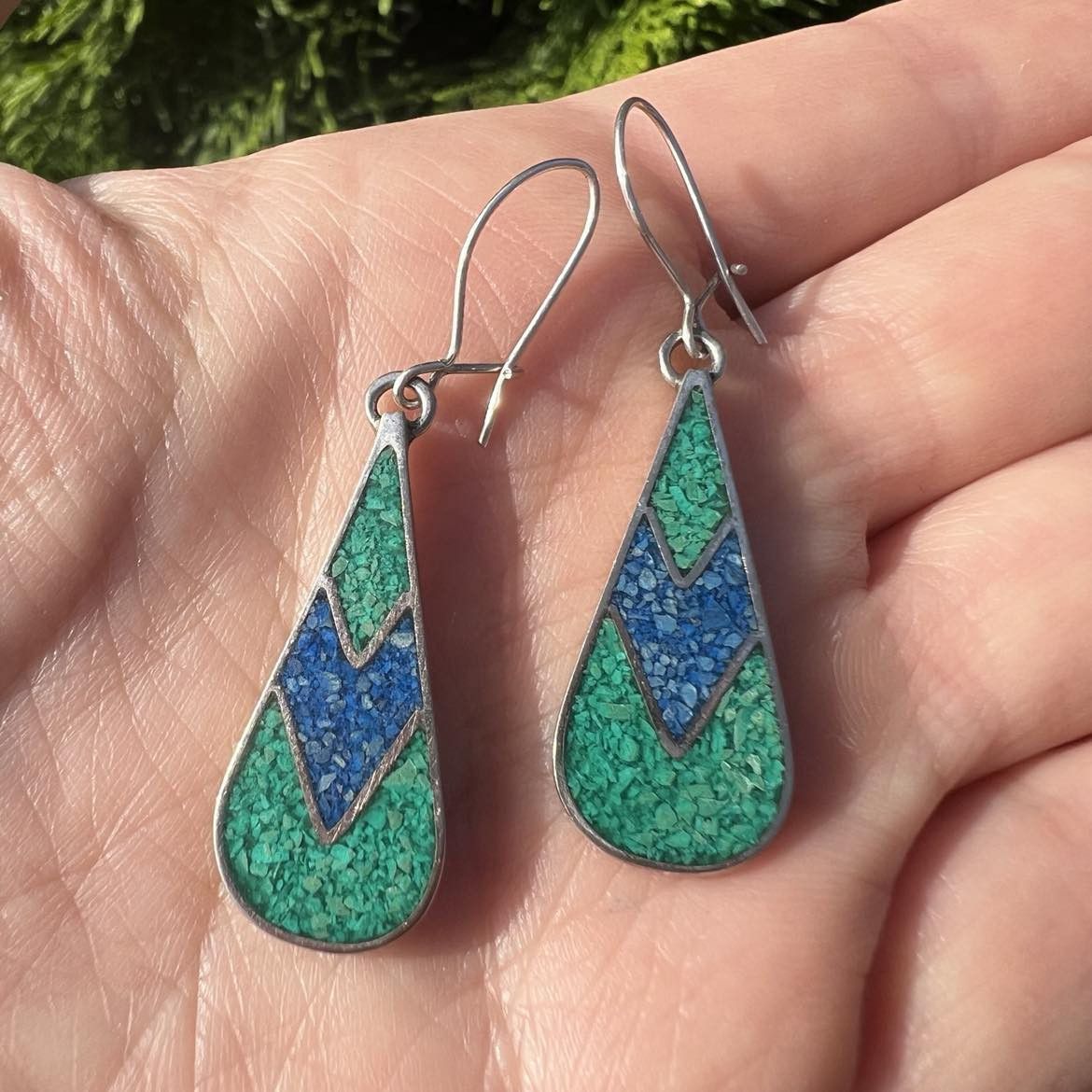 Jewelry Vintage Jewelry Sterling Silver 925 Earrings Mexico 3 gr Size ONE SIZE - 6 Thumbnail