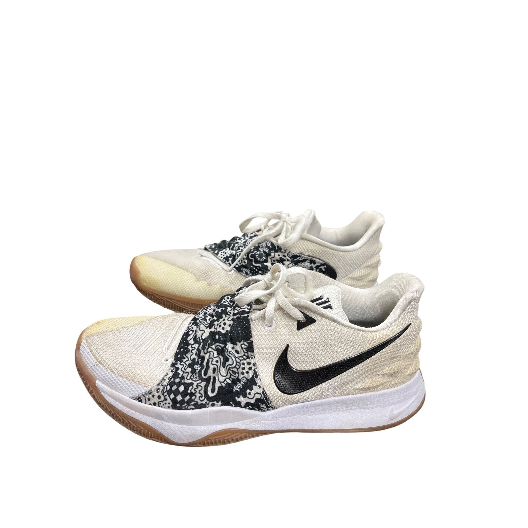 Nike Nike Kyrie 4 mens low white black gum sneakers shoes sz 12 S Size US 12 / EU 45 - 4 Thumbnail