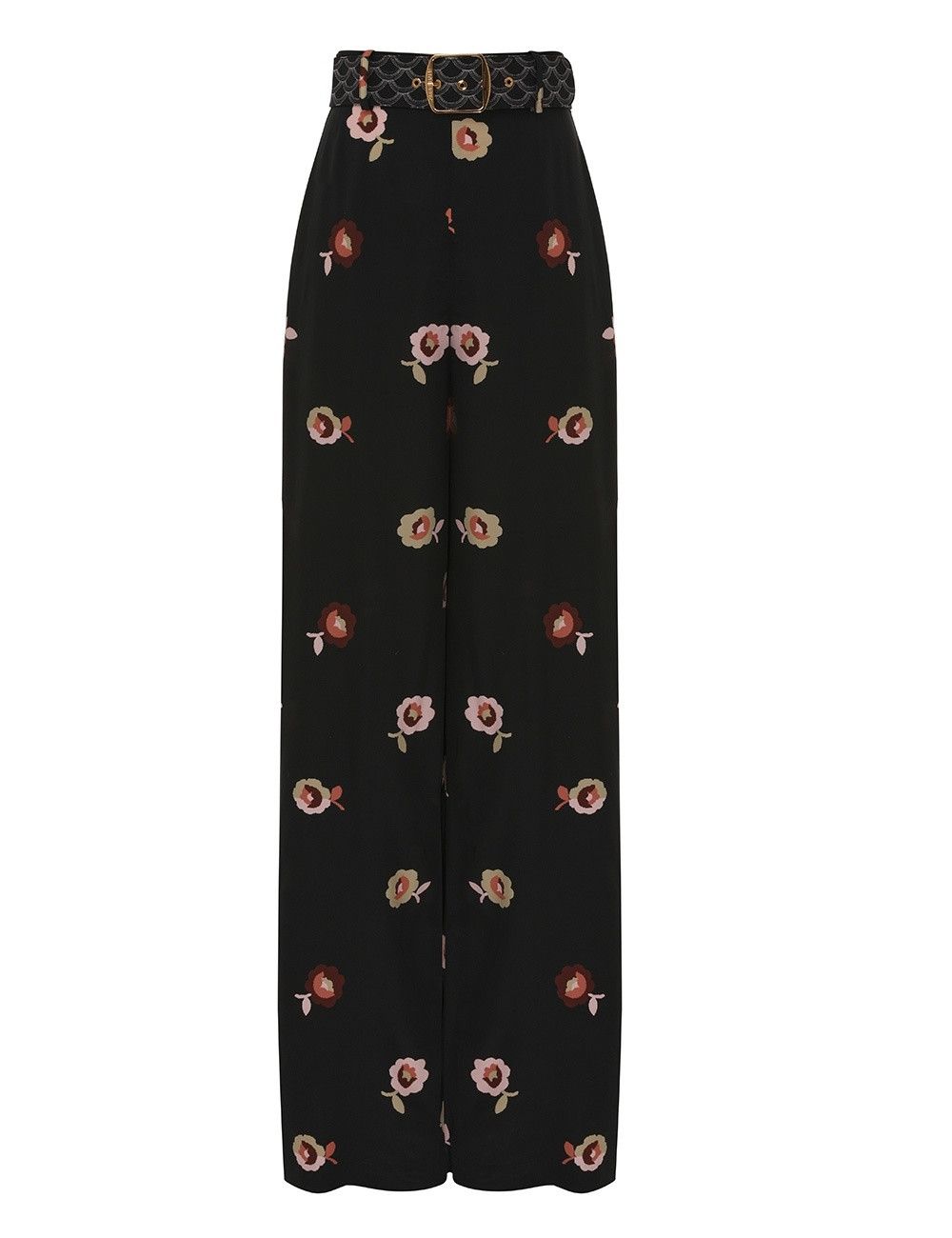 Zimmermann oc11z0825 Belted Wide Leg Pant in Black Size 30" / US 8 / IT 44 - 1 Thumbnail