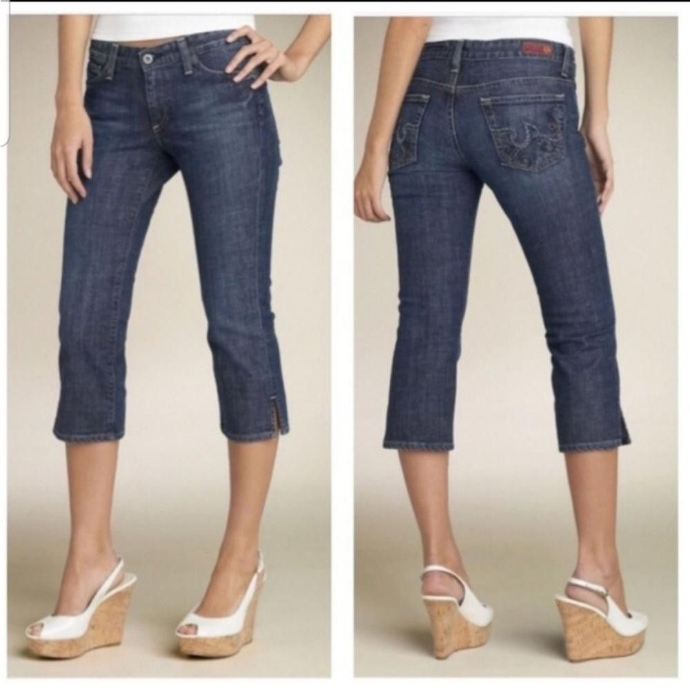 AG Adriano Goldschmied AG Adriano Goldschmied Jeans The Athena Debum Capri 27 Size 27" / US 4 / IT 40 - 2 Thumbnail