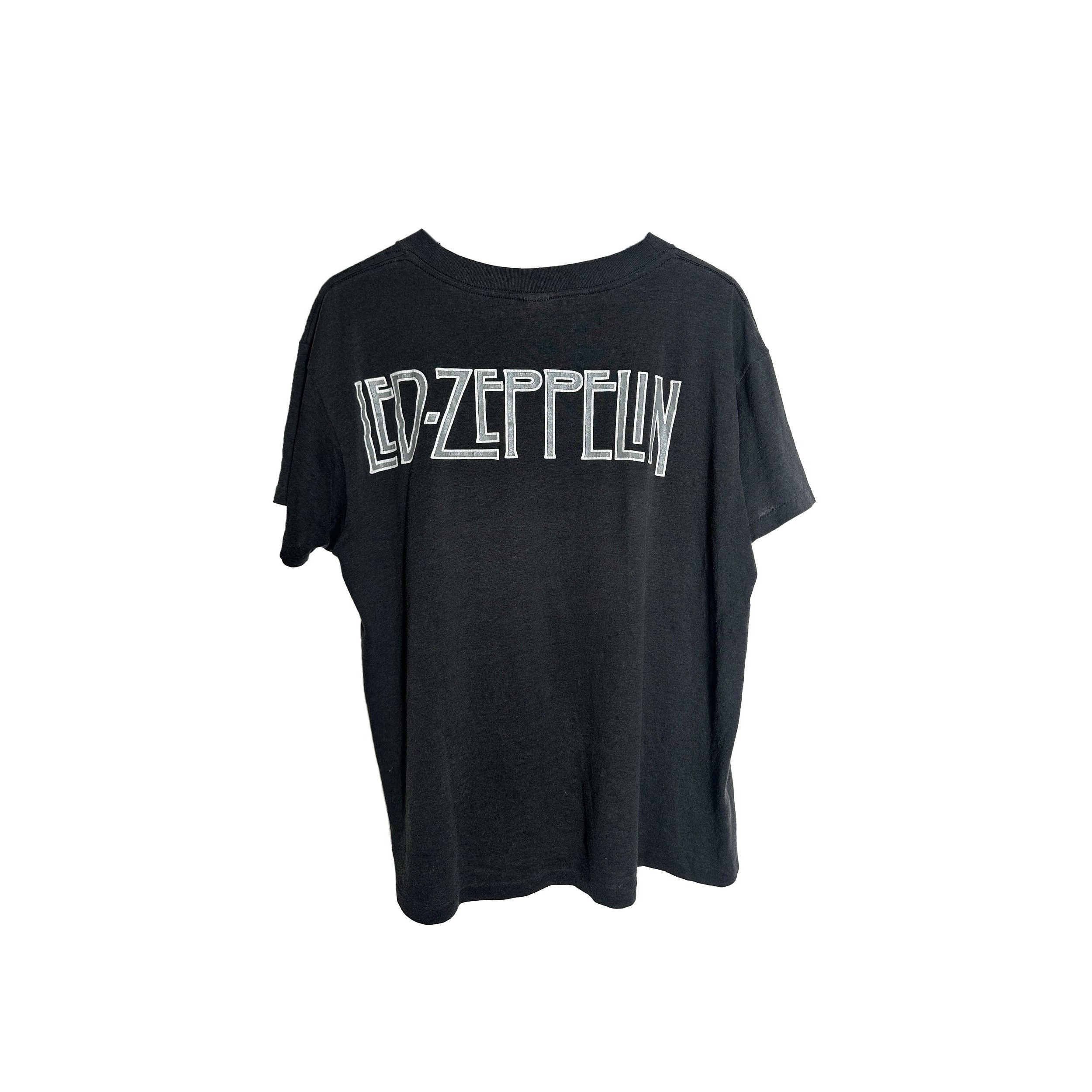 Vintage 1980s LED ZEPPELIN VINTAGE TOUR TEE Size US L / EU 52-54 / 3 - 2 Thumbnail