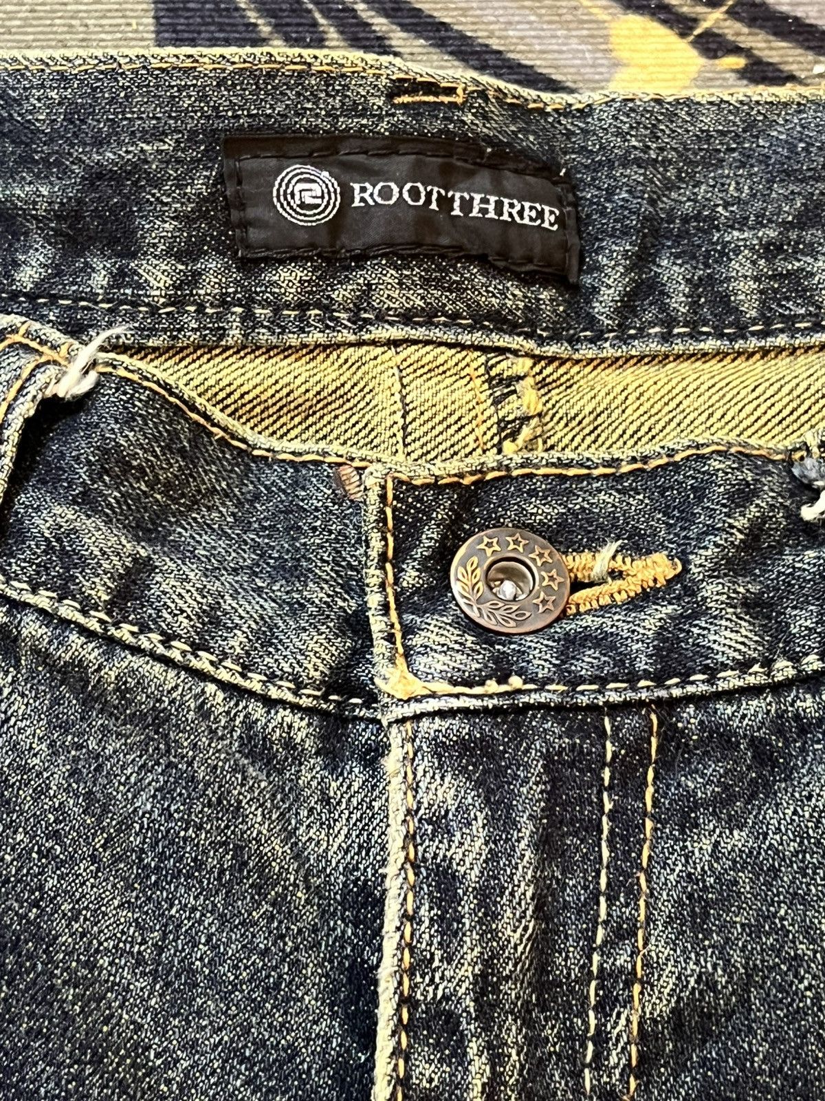Hysteric Glamour Vintage Root Three Flare Mudwash Honeycomb Denim Size US 32 / EU 48 - 8 Thumbnail
