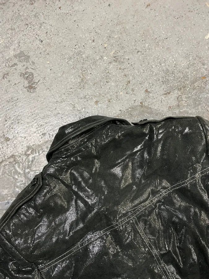 Vintage 1990s Roberto Cavalli Dark Green Trench Coat Size XS / US 0-2 / IT 36-38 - 8 Thumbnail