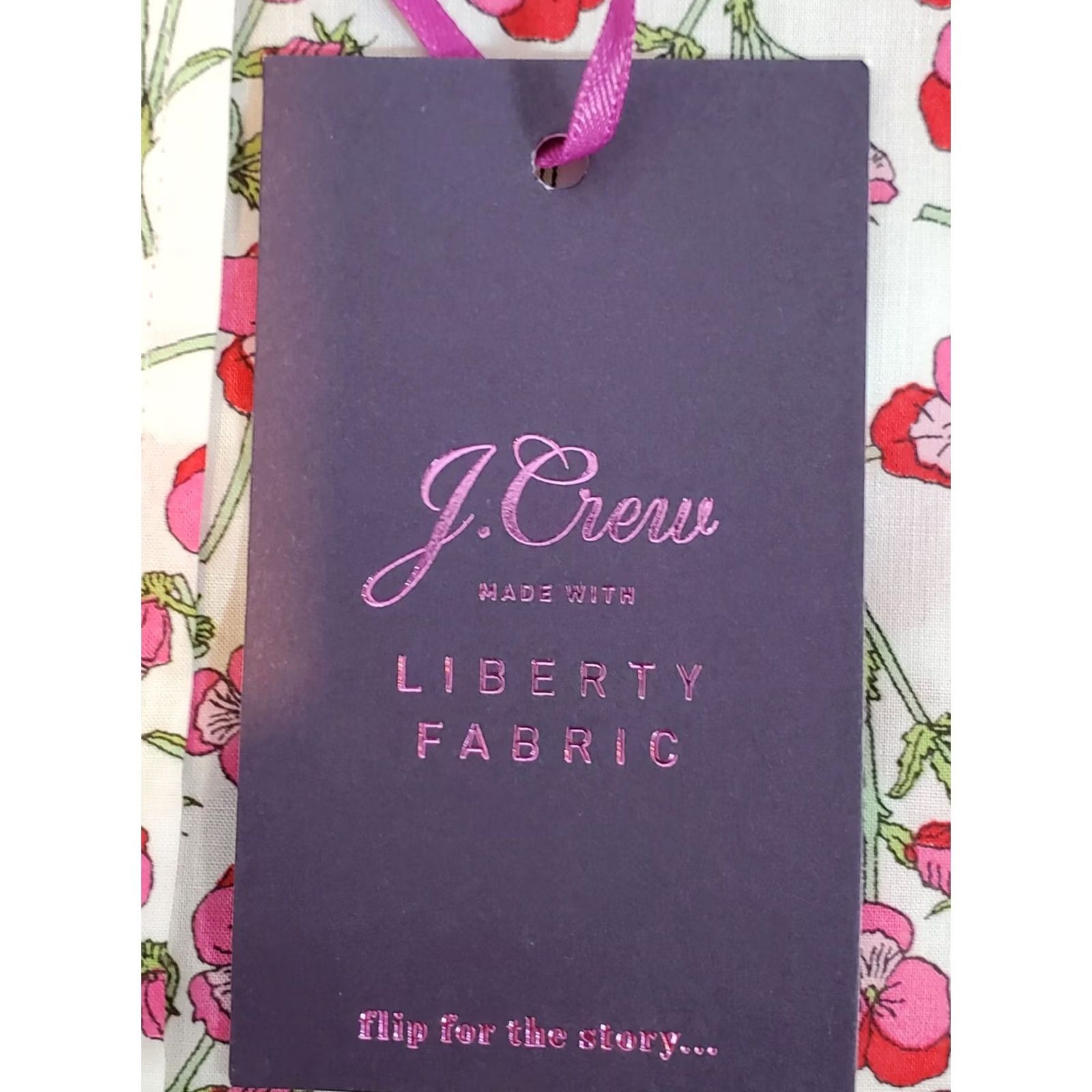 J.Crew J.Crew Liberty Fabric Cotton Floral Red White Collared Button-Up Women's Size 6 New NWT Mens? Size M / US 6-8 / IT 42-44 - 6 Thumbnail